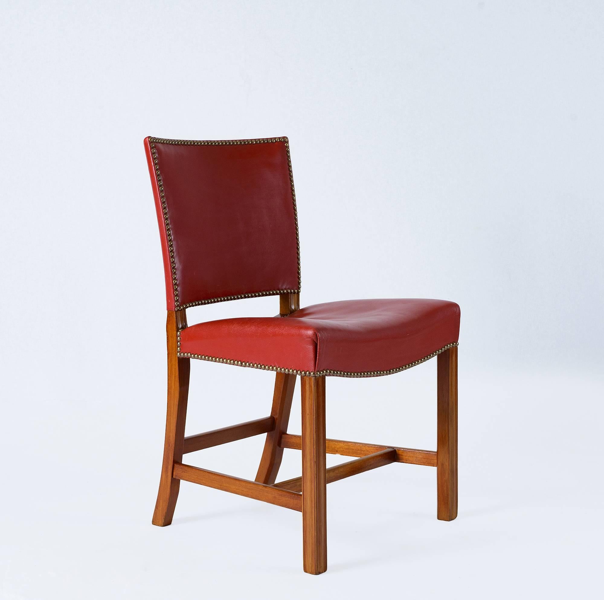 Scandinavian Modern Set of Eight Kaare Klint Dining Chairs