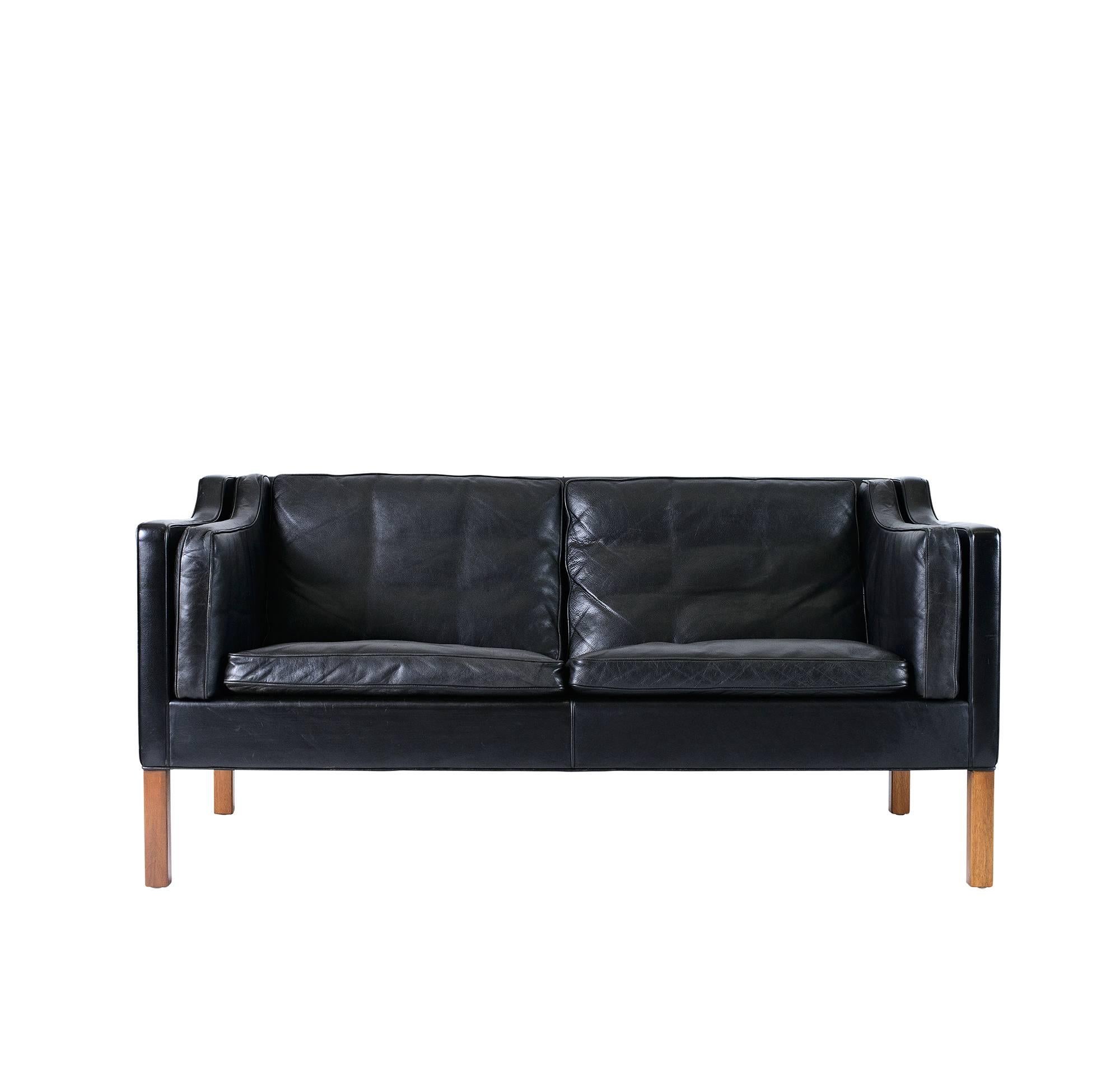 Børge Mogensen, model #2212 two-seat sofa designed in 1962 and produced by Fredericia.