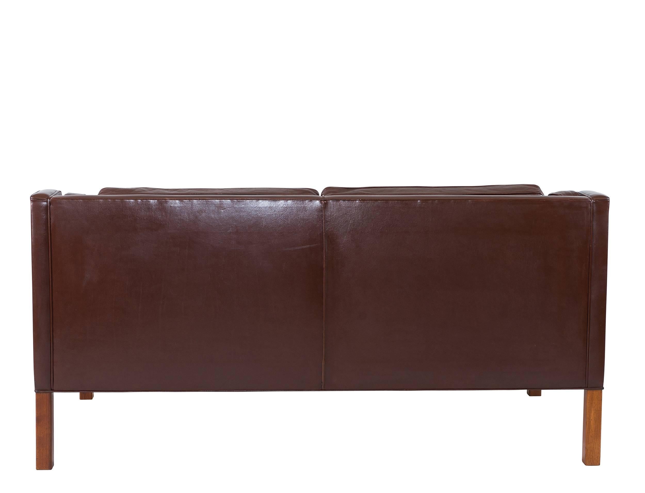 Danish Børge Mogensen Model #2212 Two-Seat Sofa For Sale