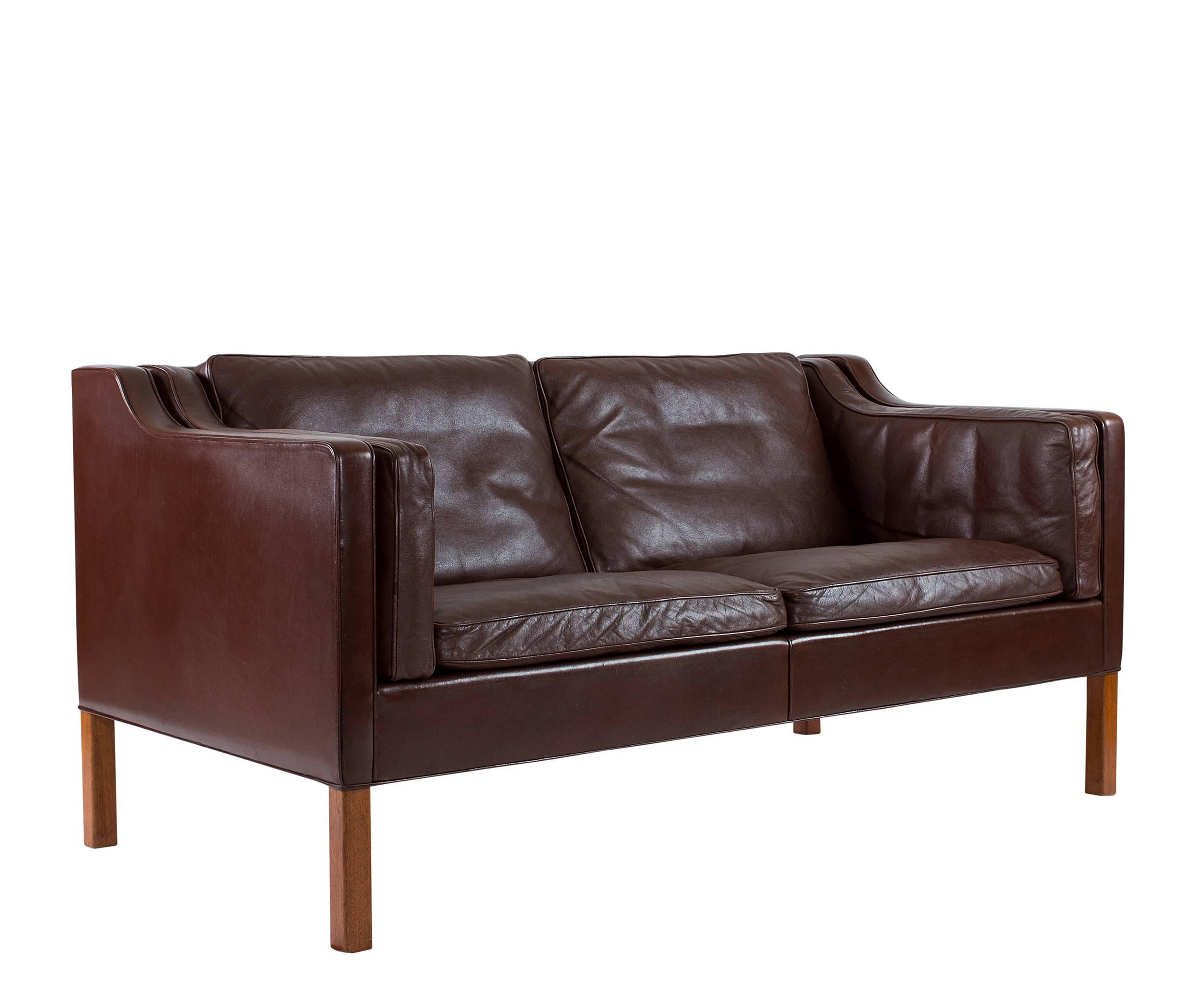 Børge Mogensen Modell #2212 Zweisitziges Sofa (Skandinavische Moderne) im Angebot