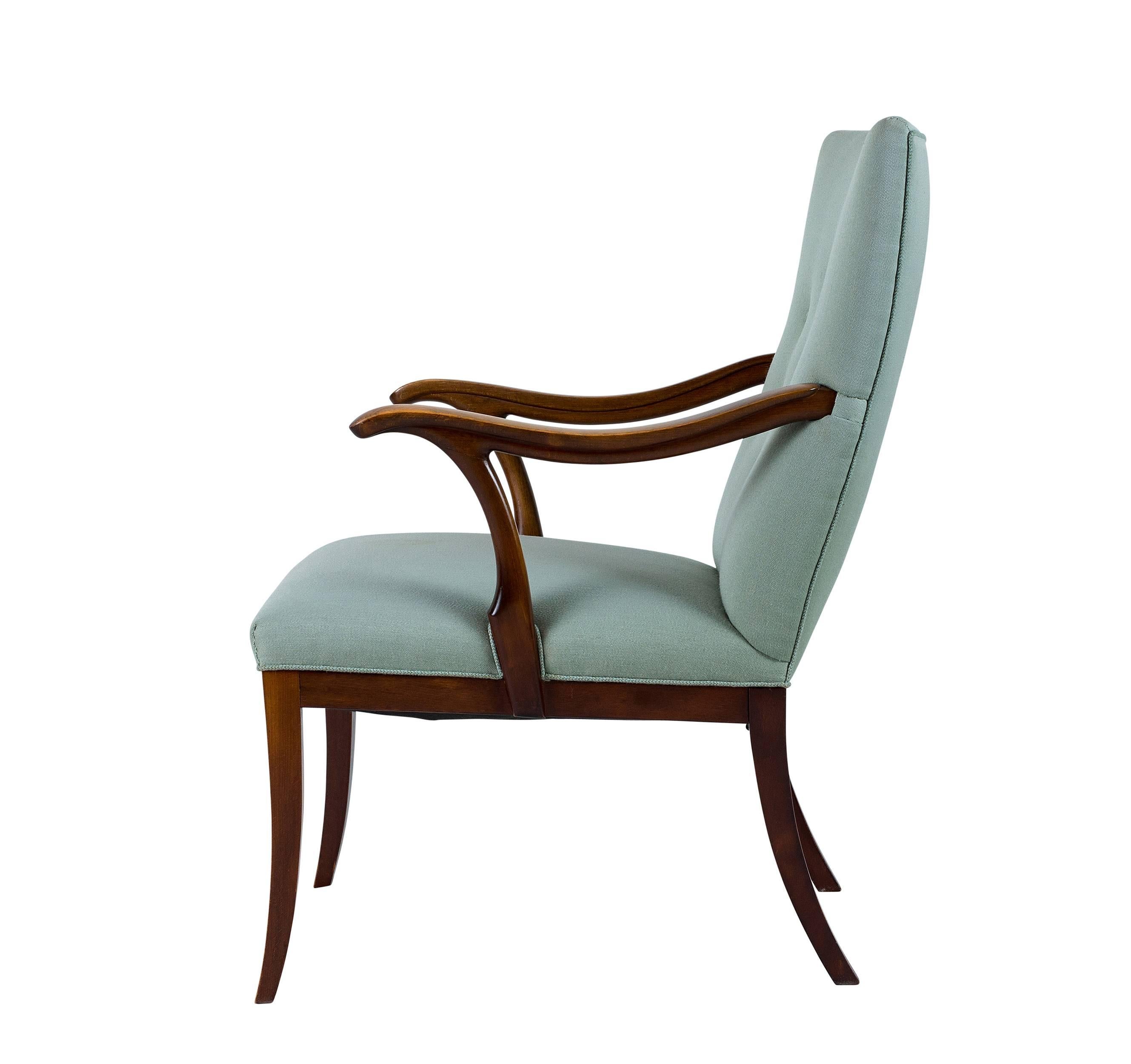 Danish Frits Henningsen Lounge Chair For Sale