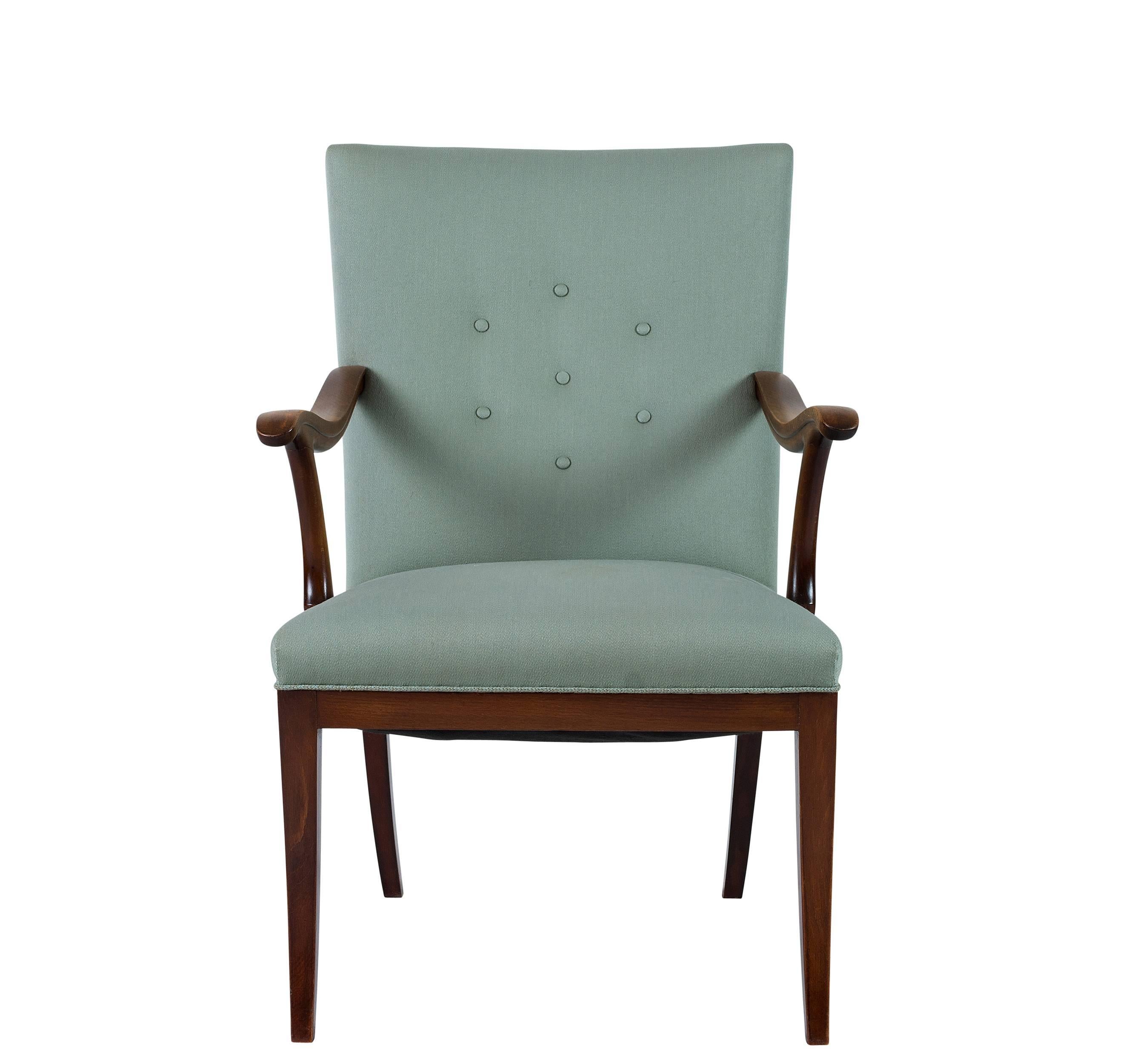 Scandinavian Modern Frits Henningsen Lounge Chair