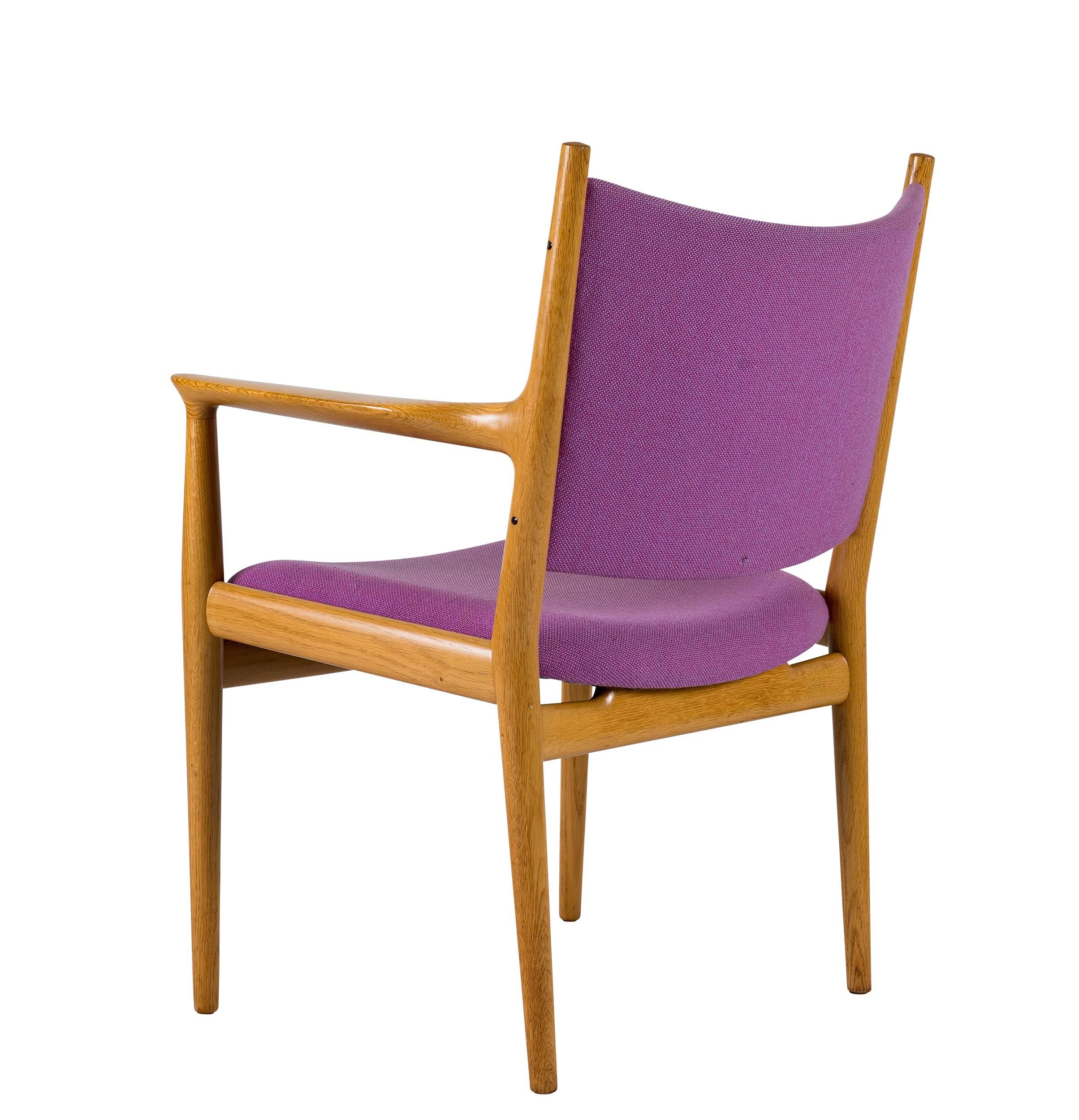 6 Hans Wegner JH-509 Armchairs In Good Condition For Sale In Los Angeles, CA