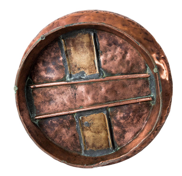 Large Four Gallon Victorian English Copper AleBeer Measuring Jug For