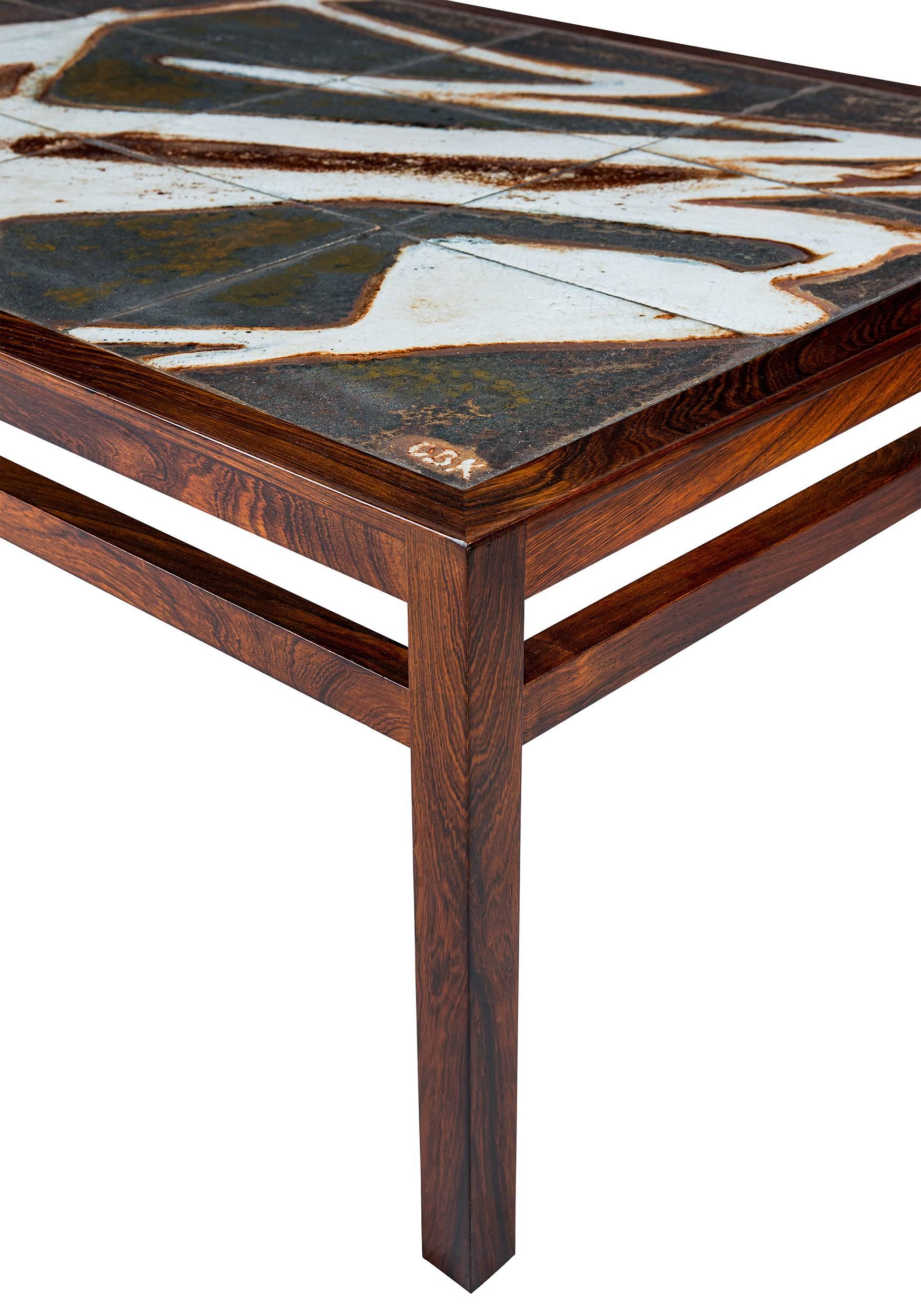 Danish Abstract Tile Coffee Table 2