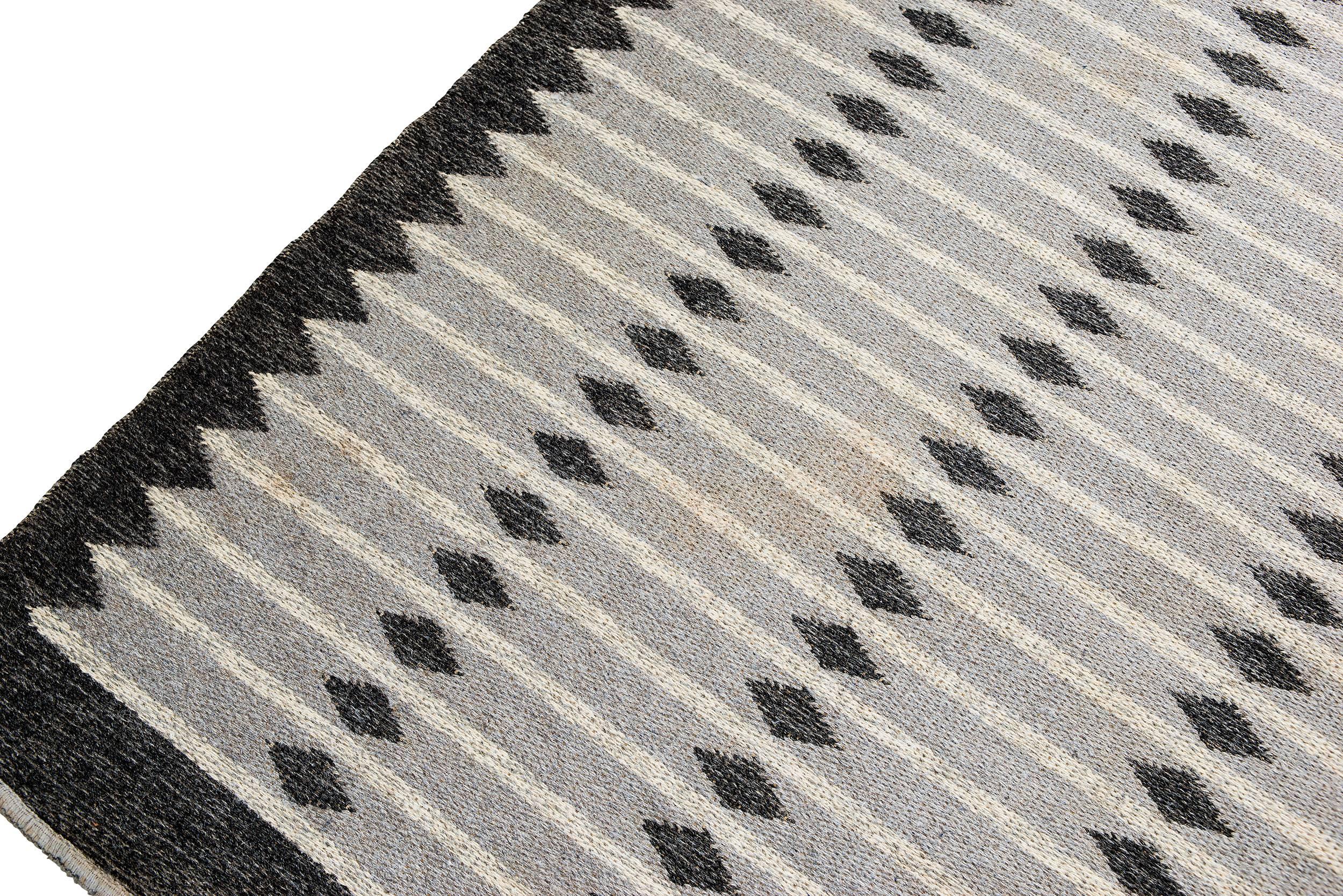 20th Century Vintage Swedish Flat-Weave Carpet