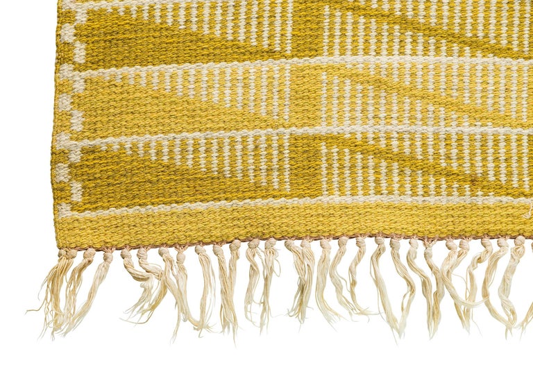 Vintage Swedish FlatWeave Carpet For Sale at 1stDibs