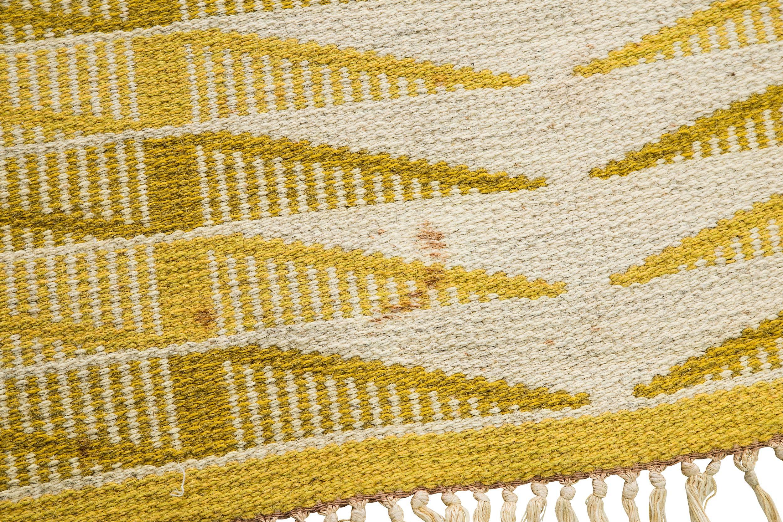 Vintage Swedish Flat-Weave Carpet 3