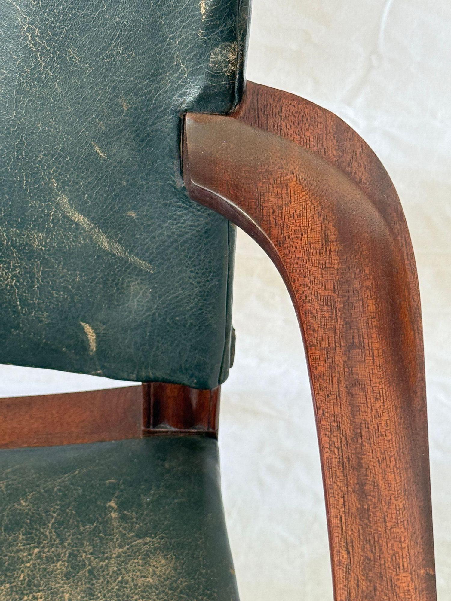 Kaare Klint Armchair In Distressed Condition For Sale In Los Angeles, CA