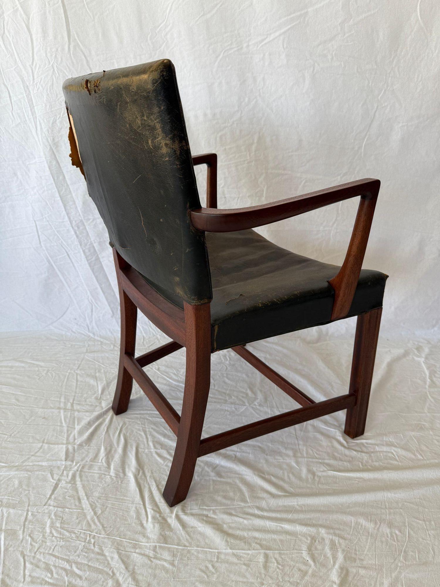 Leather Kaare Klint Armchair For Sale