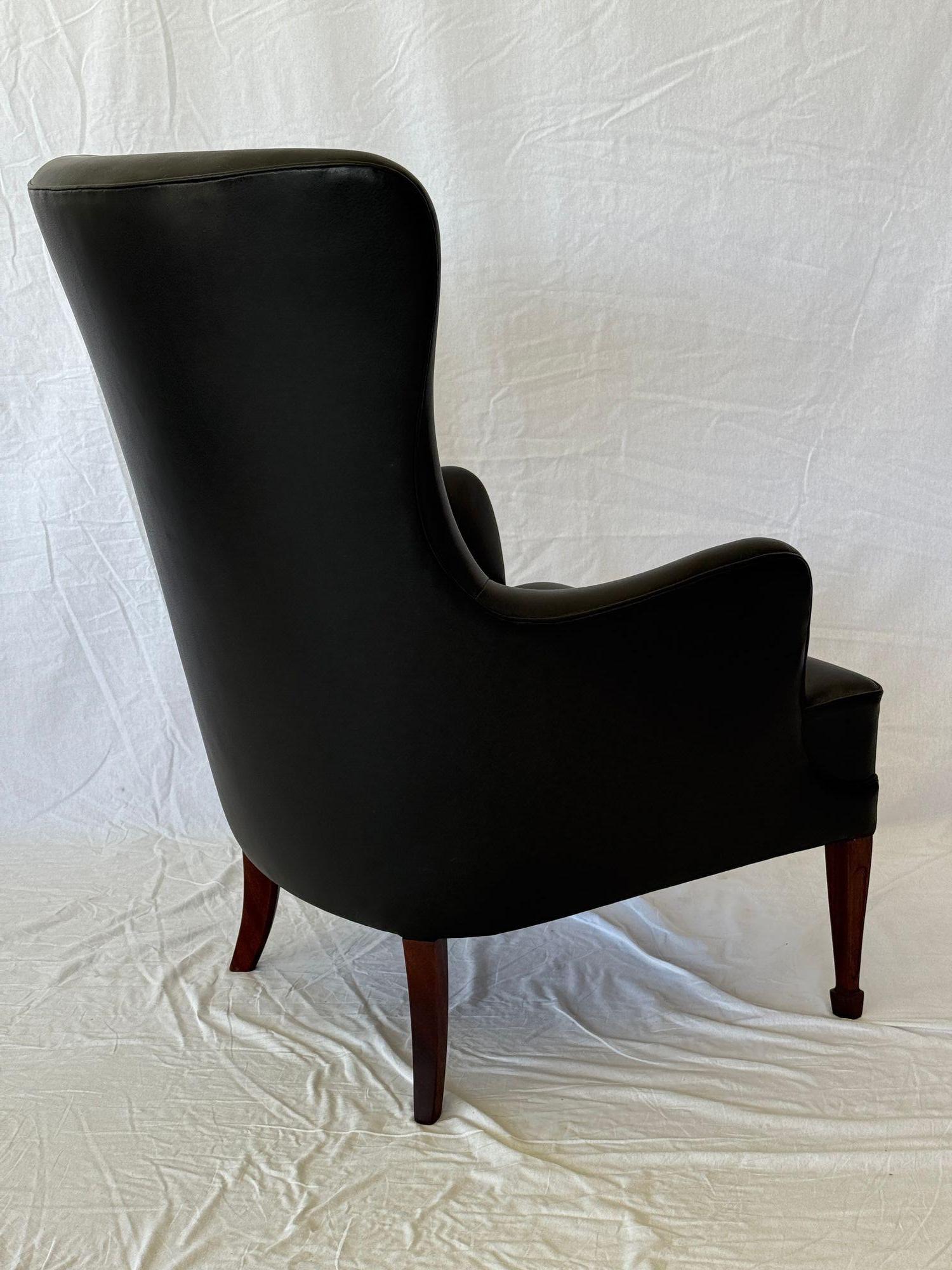 Sillón Frits Henningsen Highback mediados del siglo XX en venta