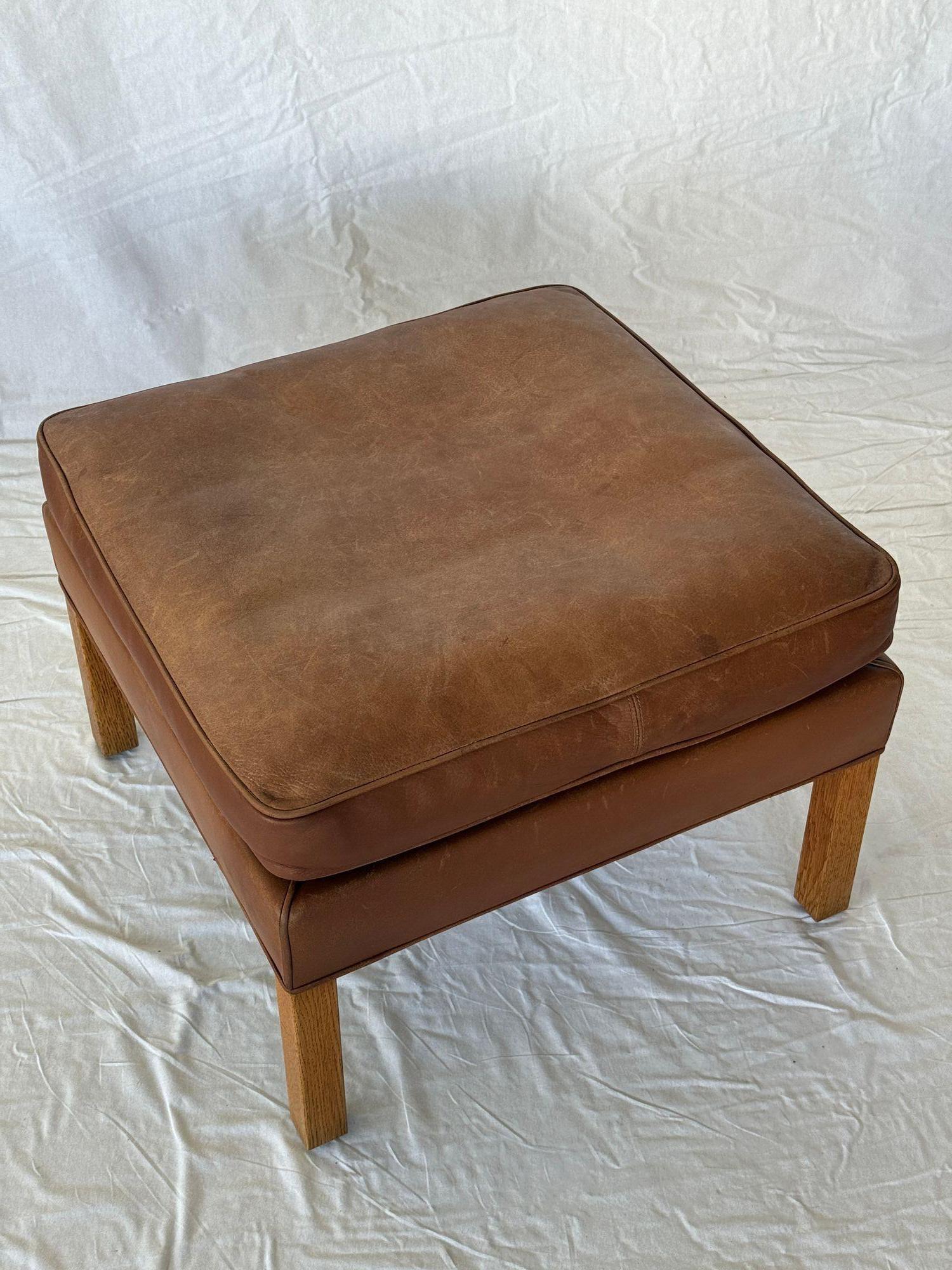 Scandinavian Modern Borge Mogensen Ottoman For Sale
