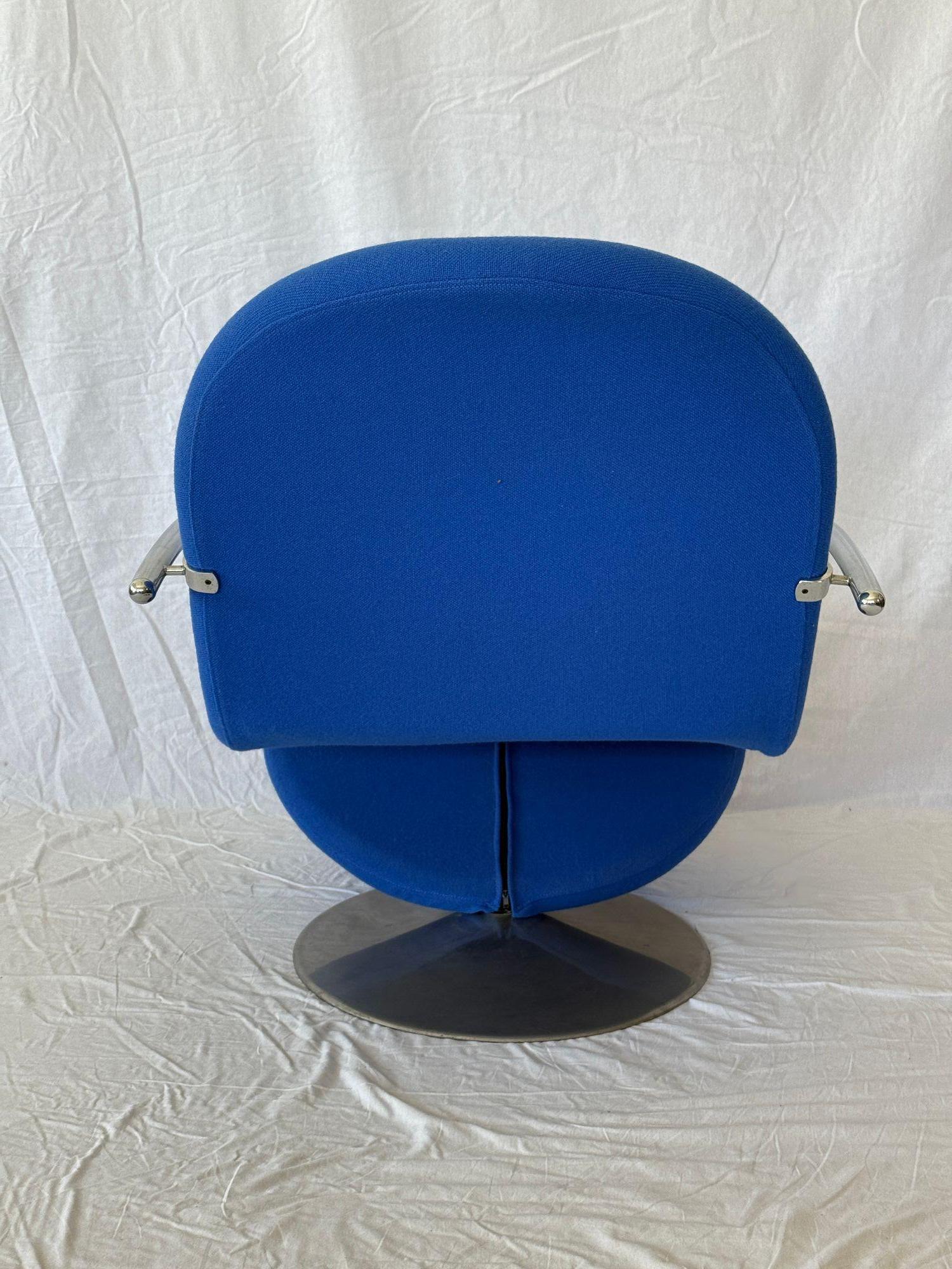 Danish Pair of Verner Panton System 1-2-3 Swivel Lounge Chairs For Sale