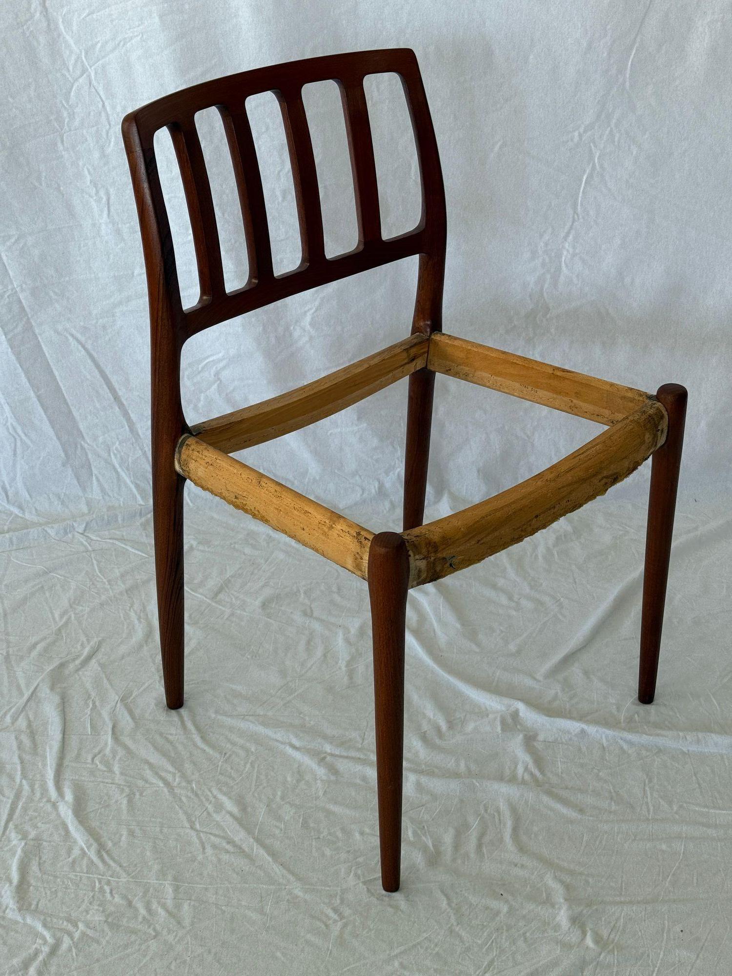 Set of 6 Model 83 Niels Moller Dining Chairs For Sale 4