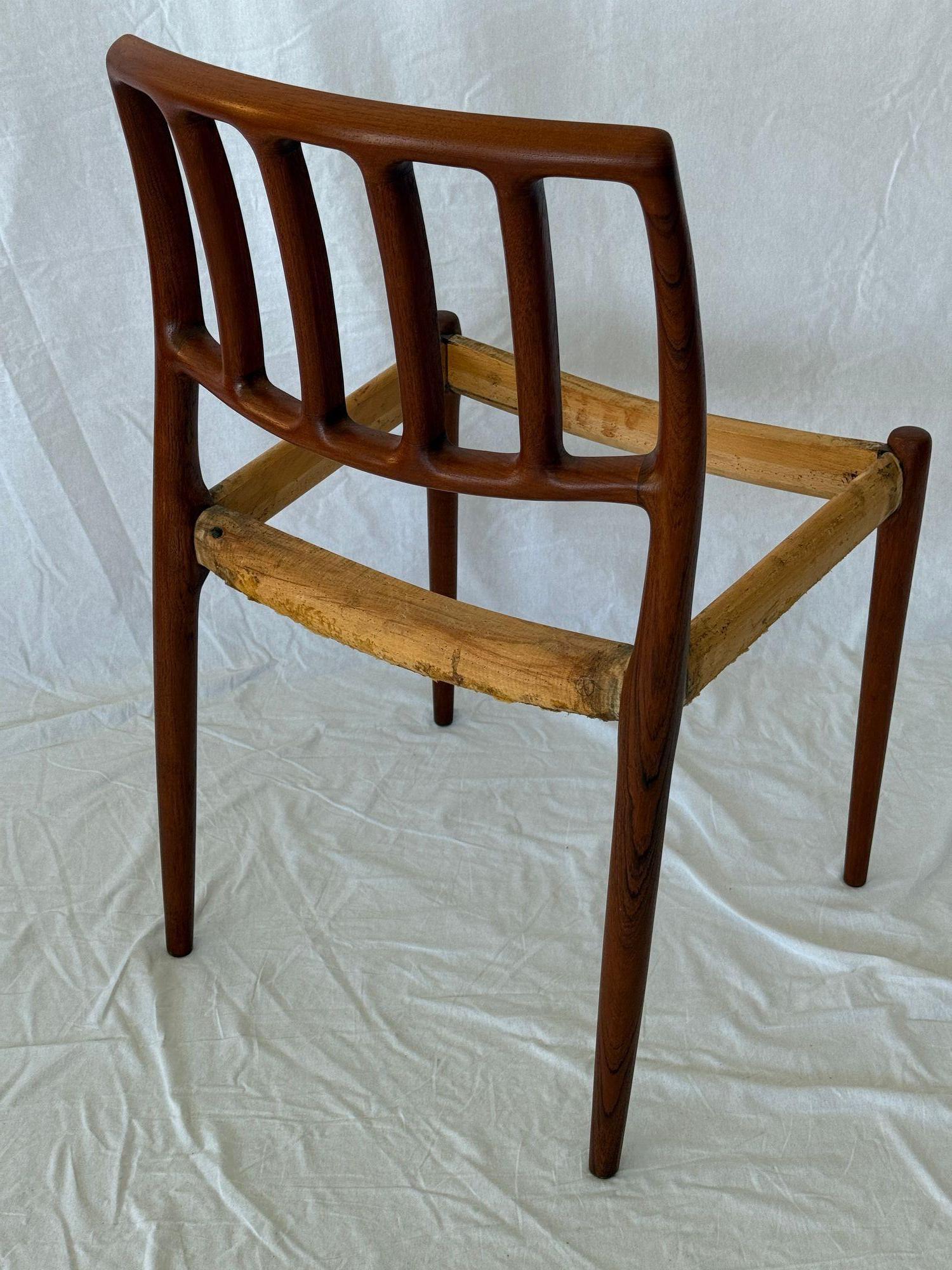 Set of 6 Model 83 Niels Moller Dining Chairs For Sale 2