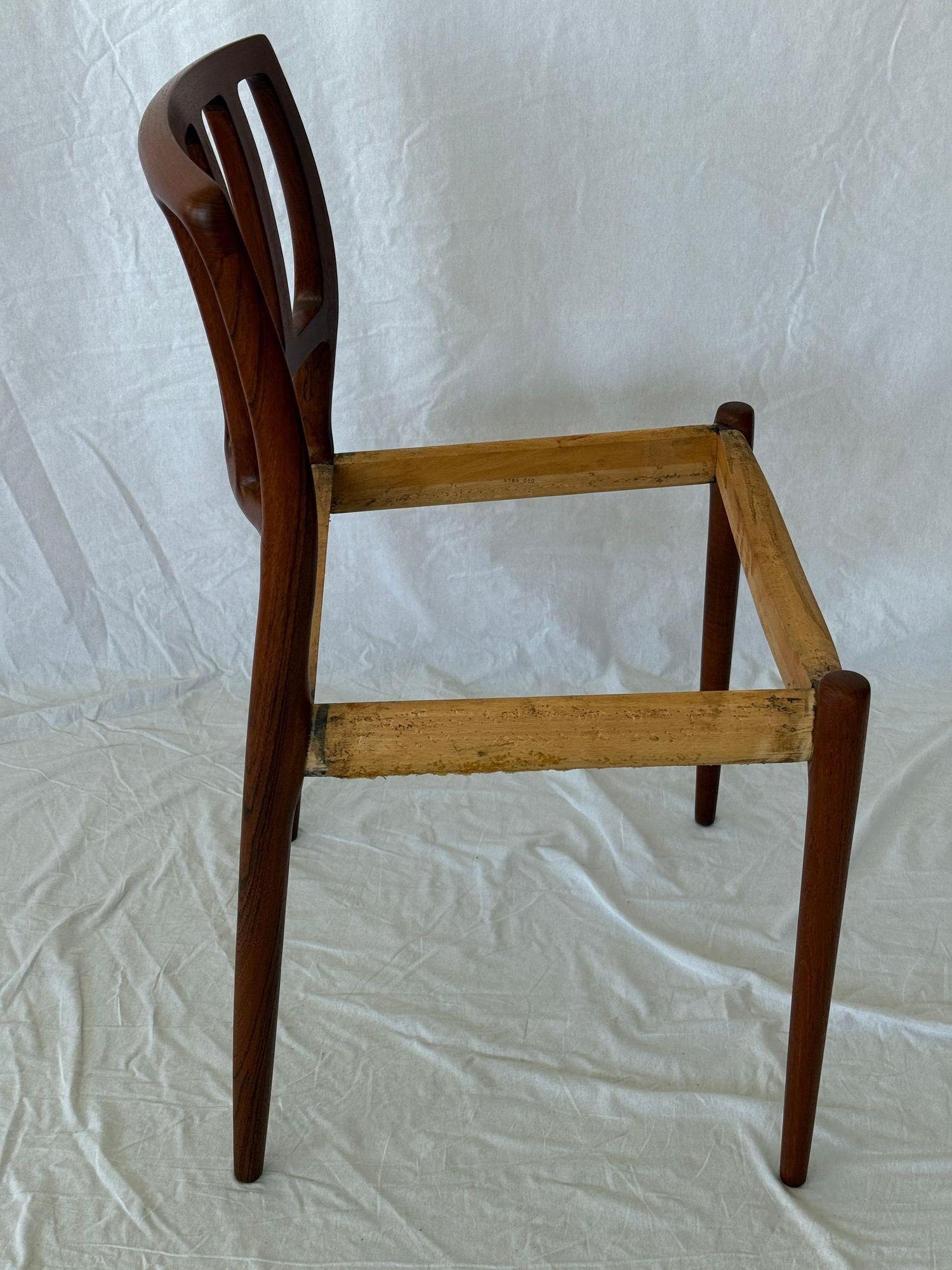 Set of 6 Model 83 Niels Moller Dining Chairs For Sale 3