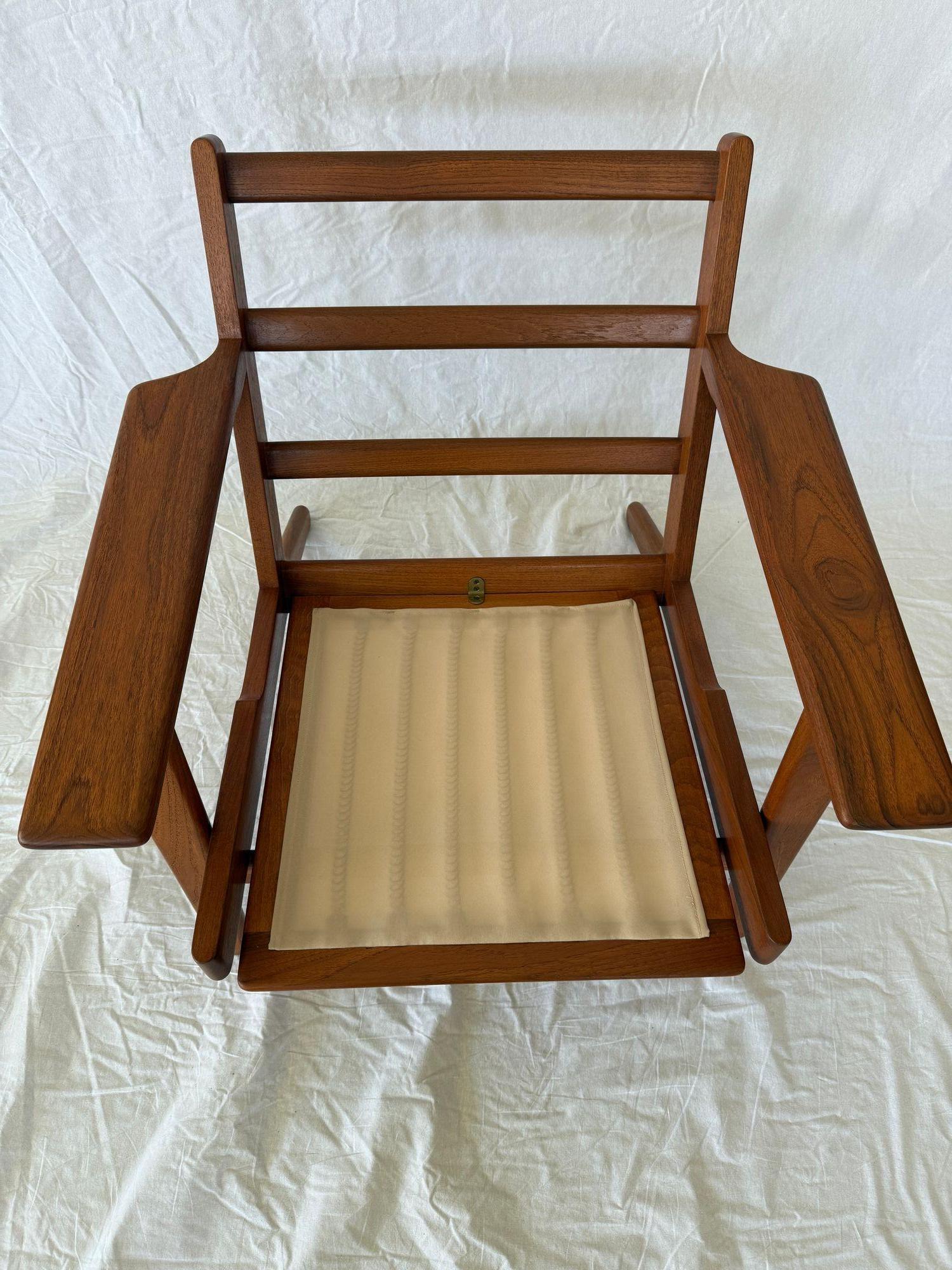 Hans Wegner GE-290 Teakholz-Loungesessel 5