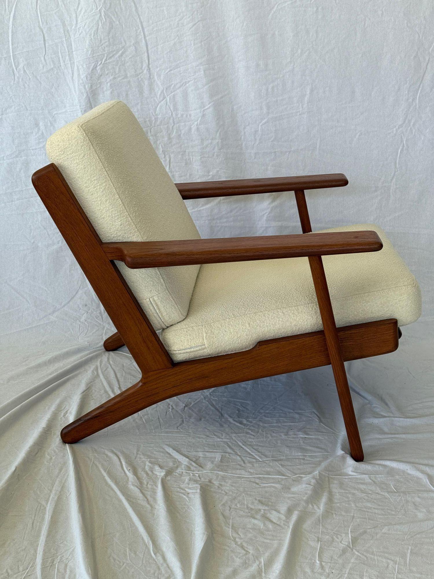 Hans Wegner GE-290 Teakholz-Loungesessel 2