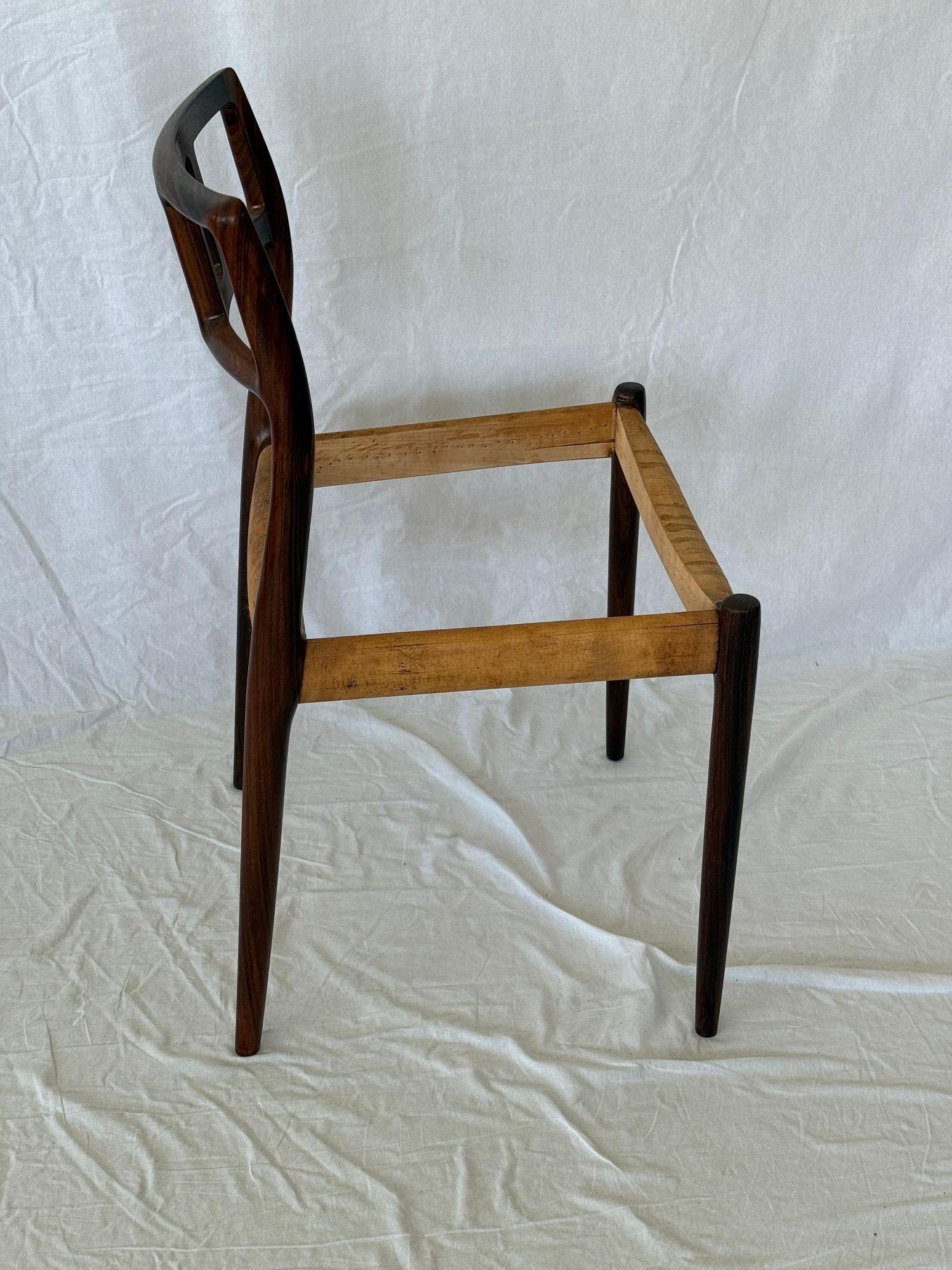 Satz von 4 Niels Moller Model No. 79 Palisander-Esszimmerstühlen im Angebot 6