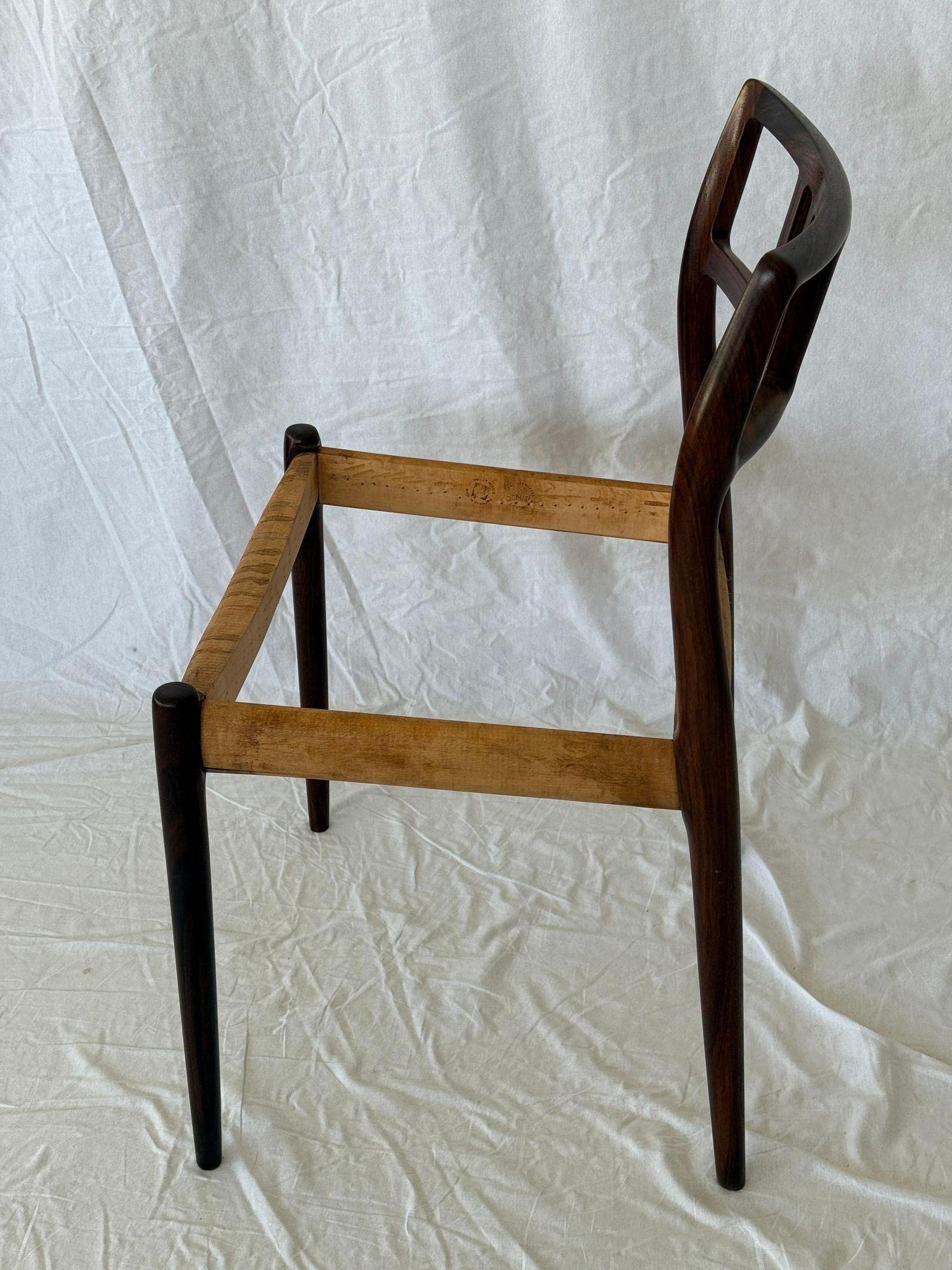 Satz von 4 Niels Moller Model No. 79 Palisander-Esszimmerstühlen (Skandinavische Moderne) im Angebot