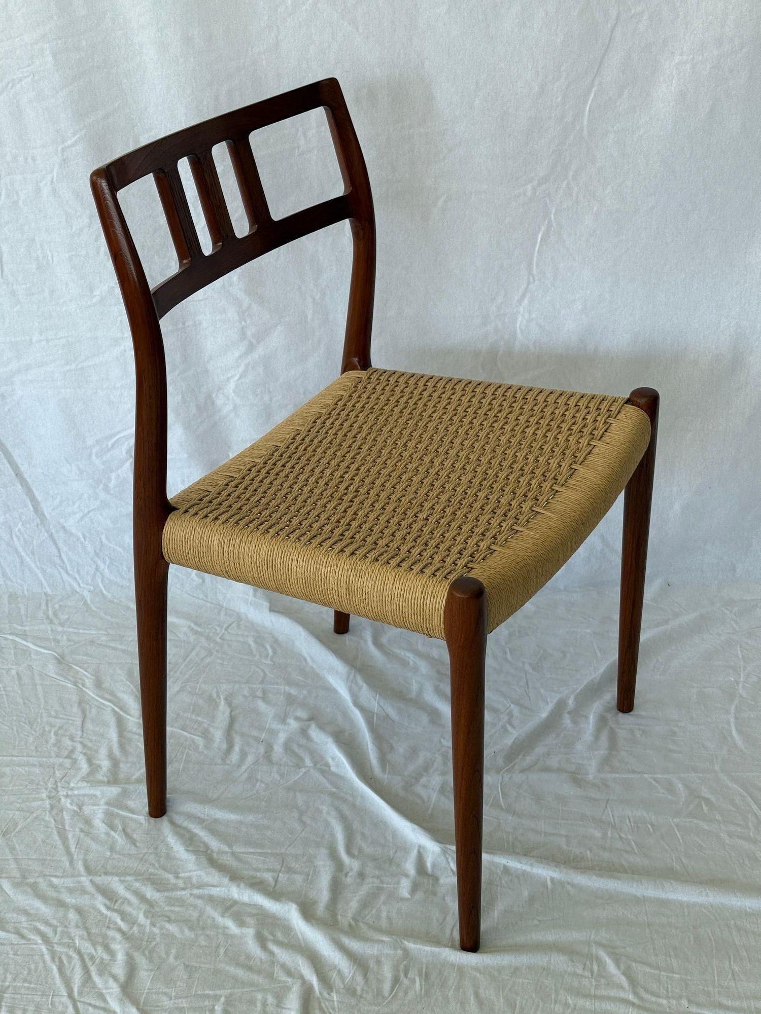 Satz von 6 Niels Moller Model No. 79 Esszimmerstühlen im Angebot 5