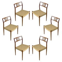 Set of 6 Niels Moller Model 79 Dining Chairs
