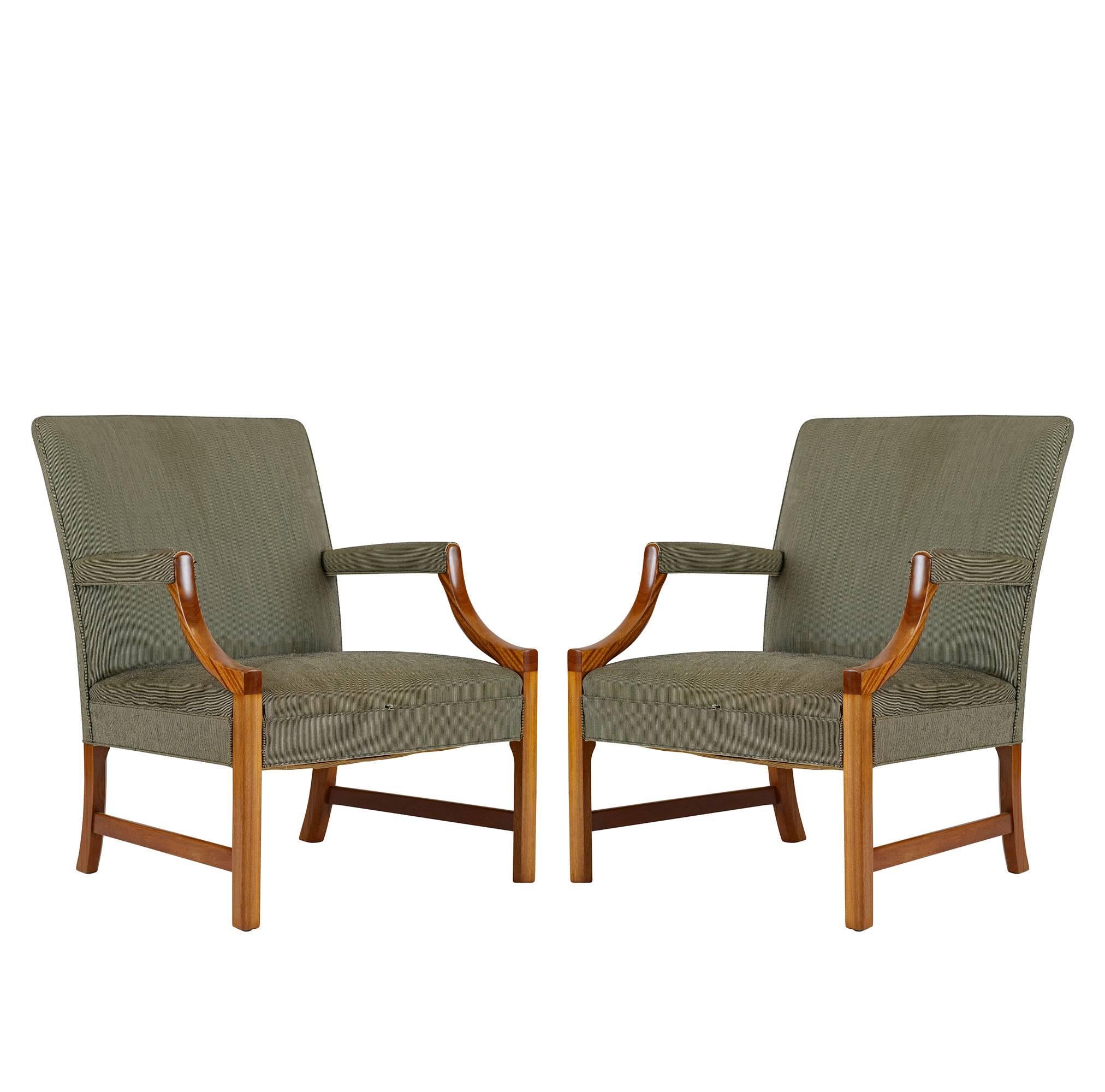 Pair of Ole Wanscher Armchairs