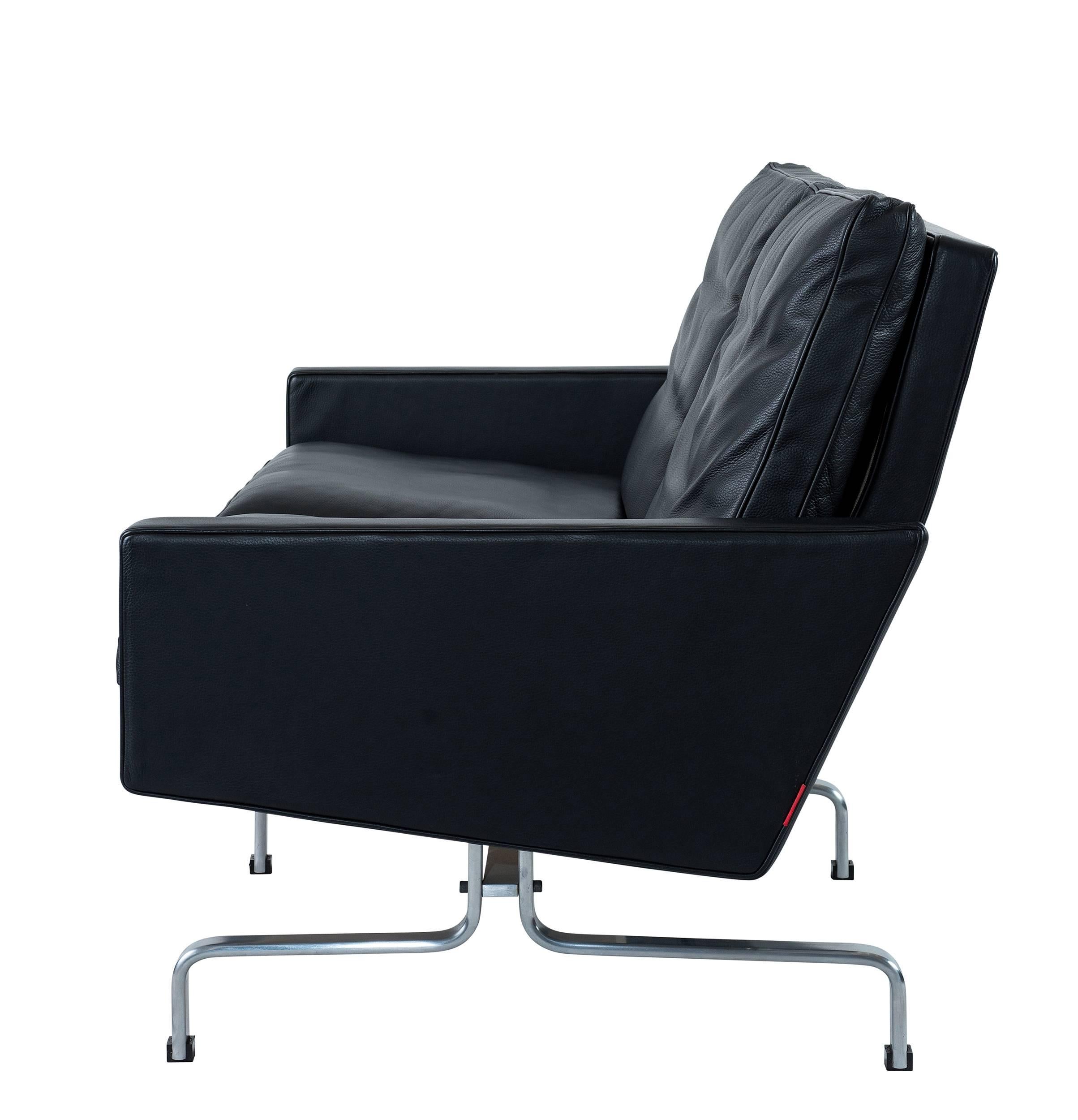 Danish Poul Kjaerholm PK31 Two-Seat Settee by Fritz Hansen