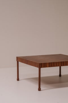Unique Solid Wood Coffee Table, circa 1960s–1970s