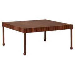 Unique Solid Wood Coffee Table, circa 1960s–1970s