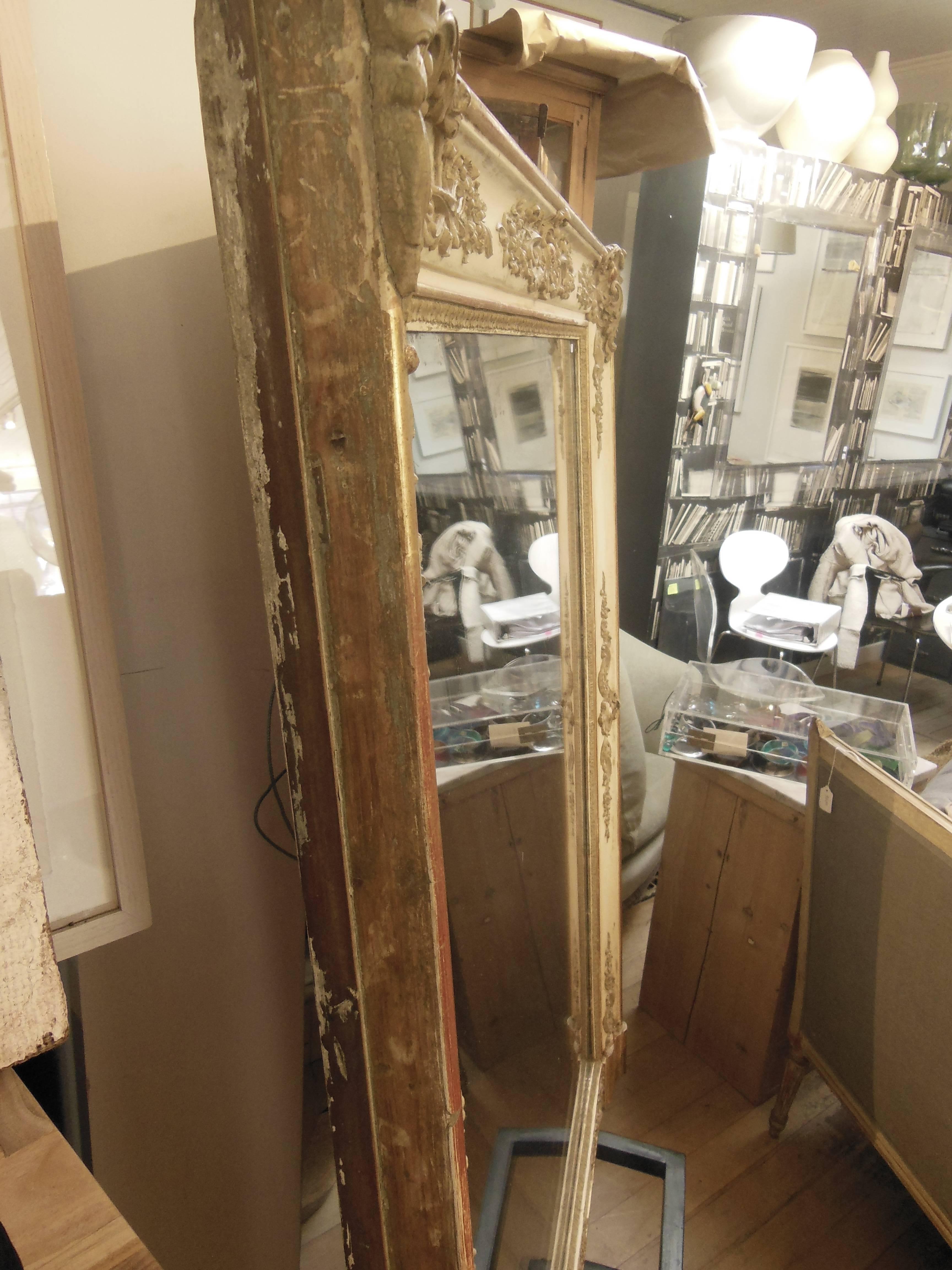 Large Vintage Baroque Mirror 1