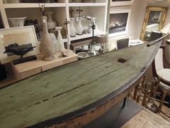 Vintage Primitive Boat Model from Maine