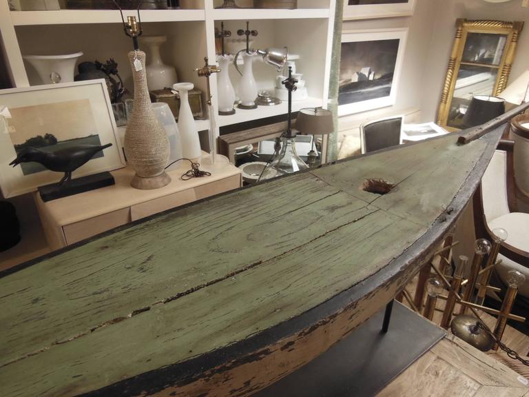 Vintage Primitive Boat Model from Maine For Sale at 1stDibs