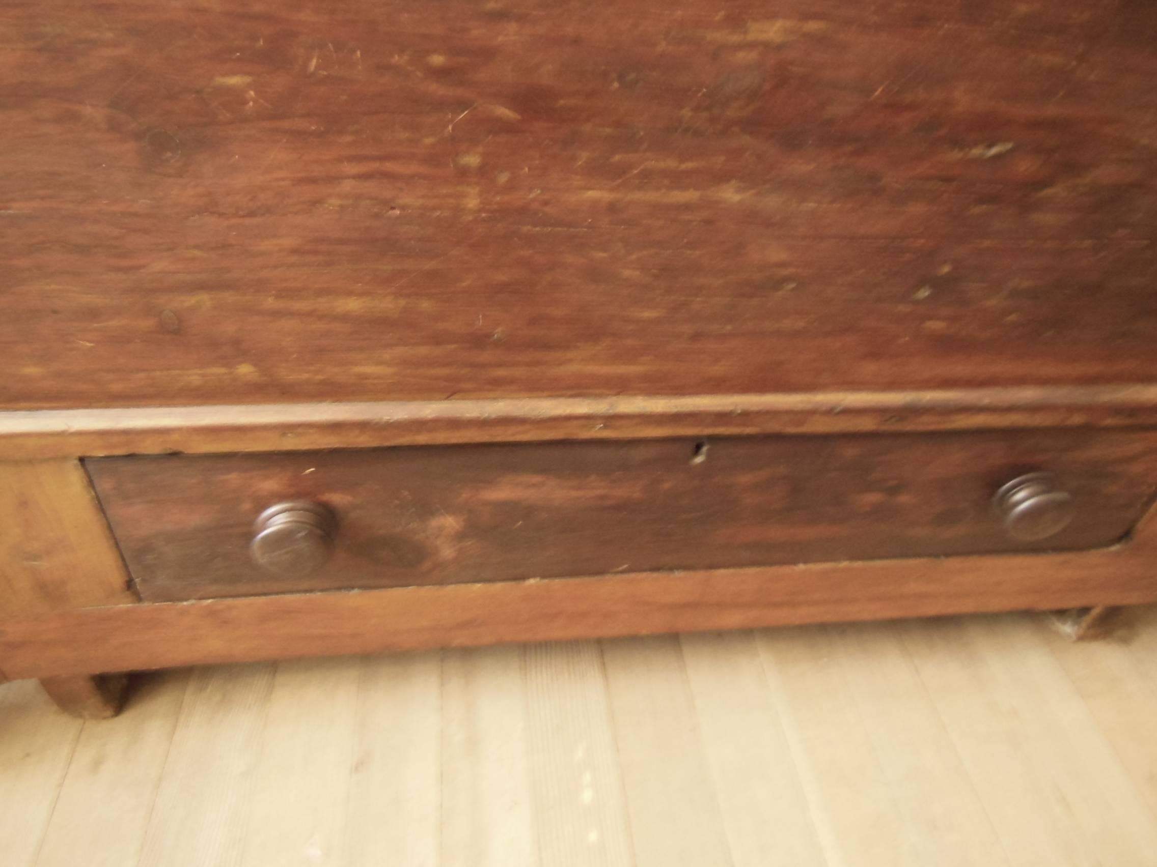 19th Century Great Primitive Blanket Chest For Sale