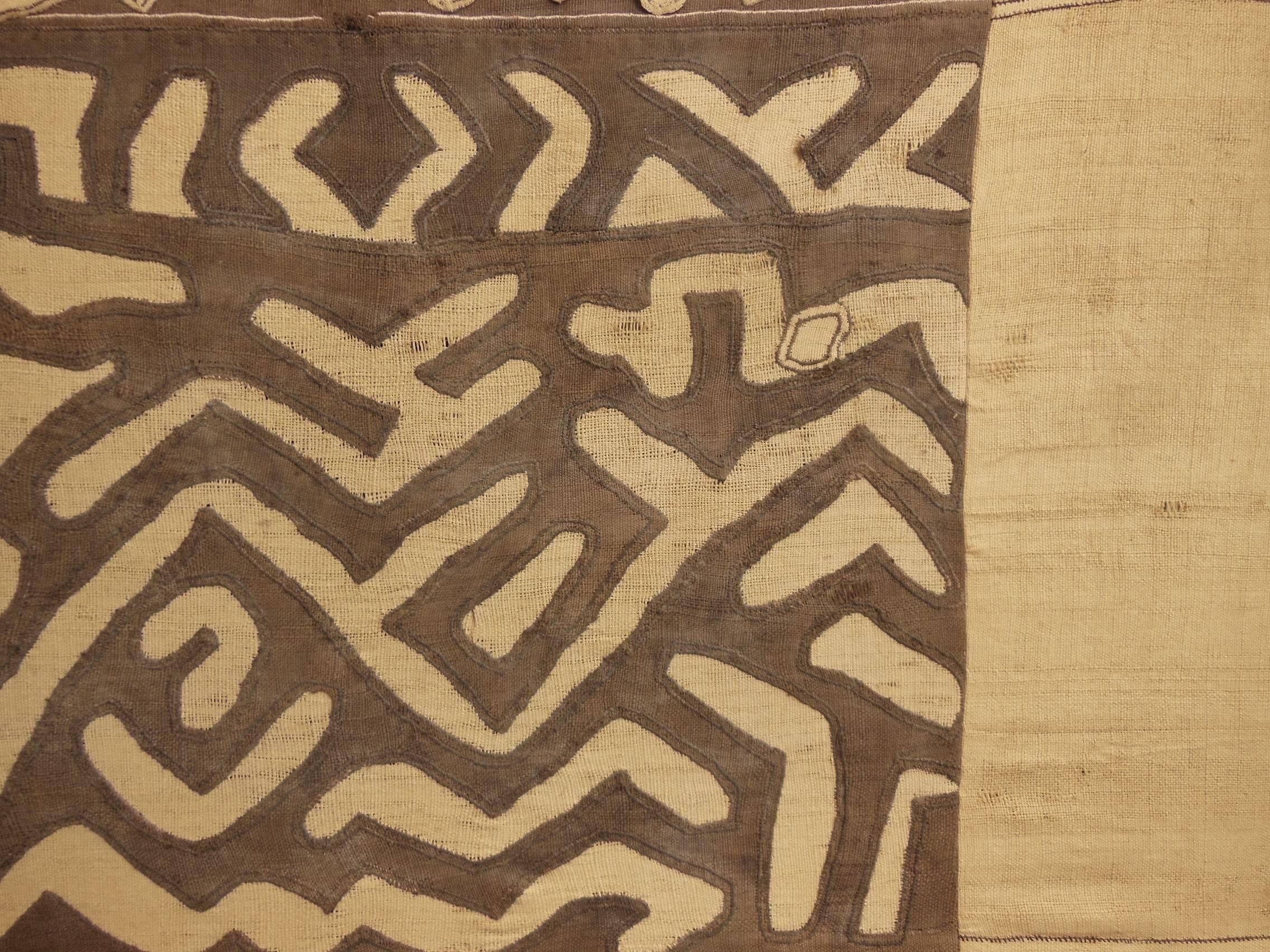 Mounted Kuba Cloth In Good Condition For Sale In Sag Harbor, NY