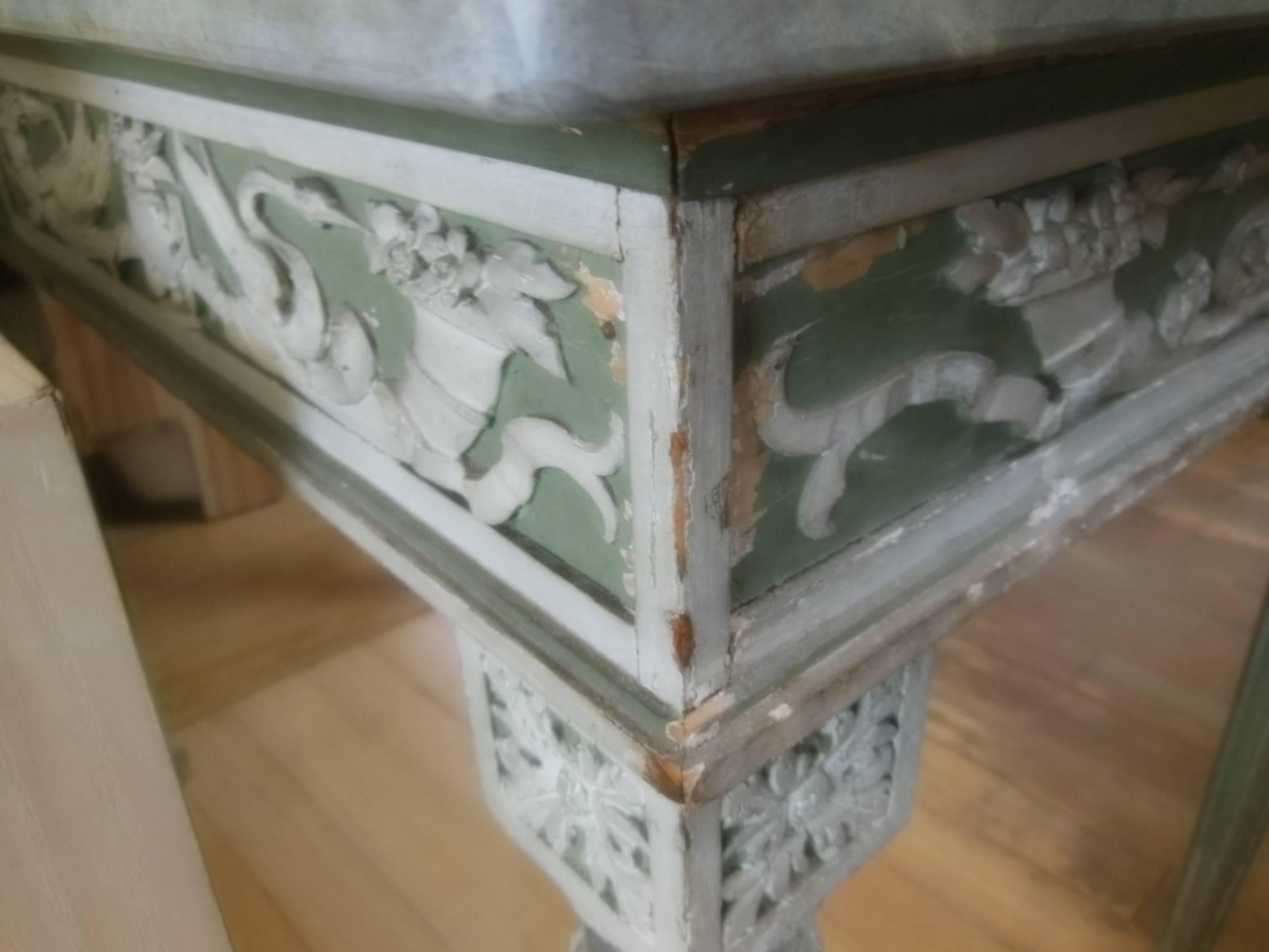 20th Century Decorative Stone Top Table For Sale