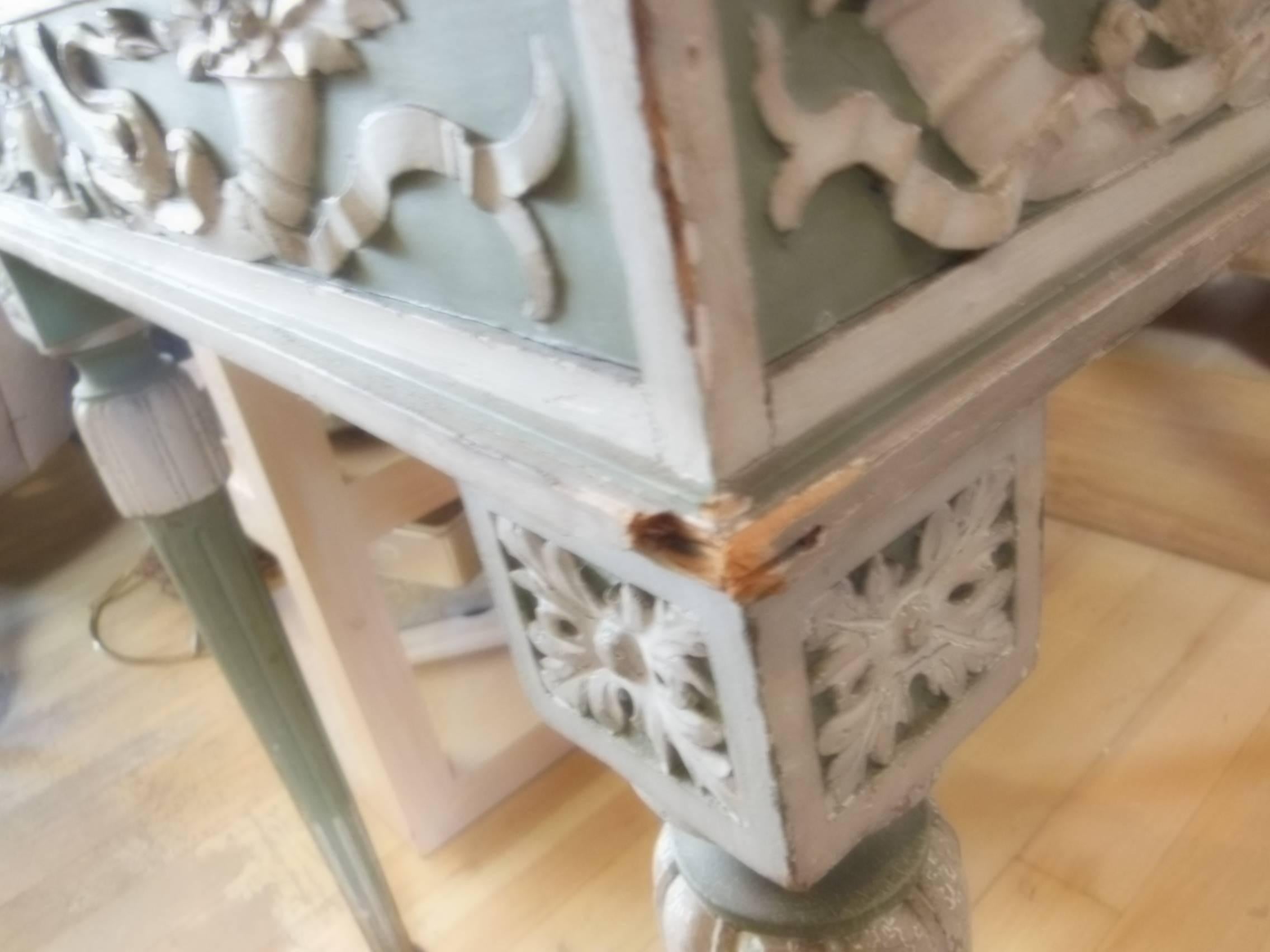 Decorative Stone Top Table For Sale 3