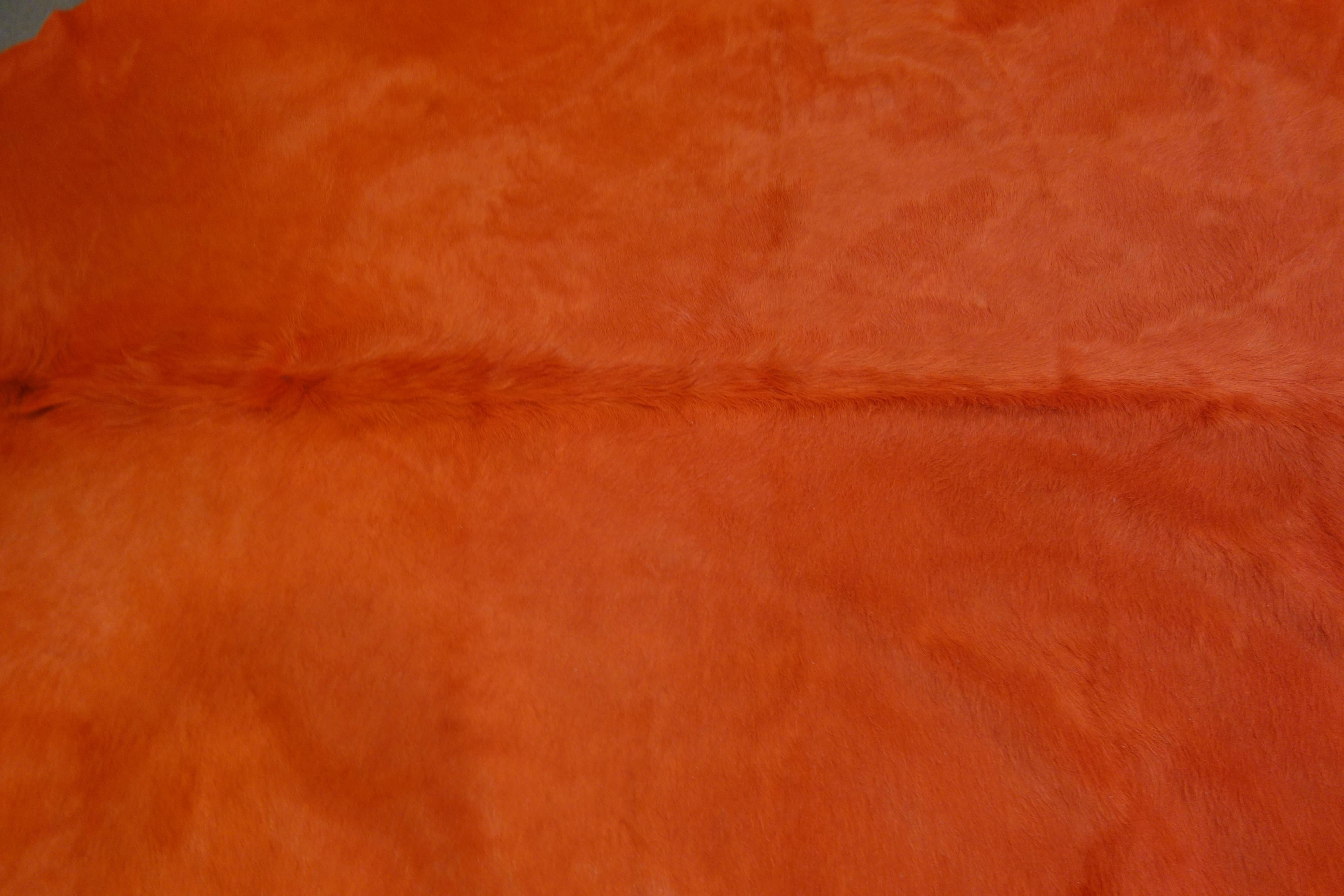 Other Large Orange New Cowhide