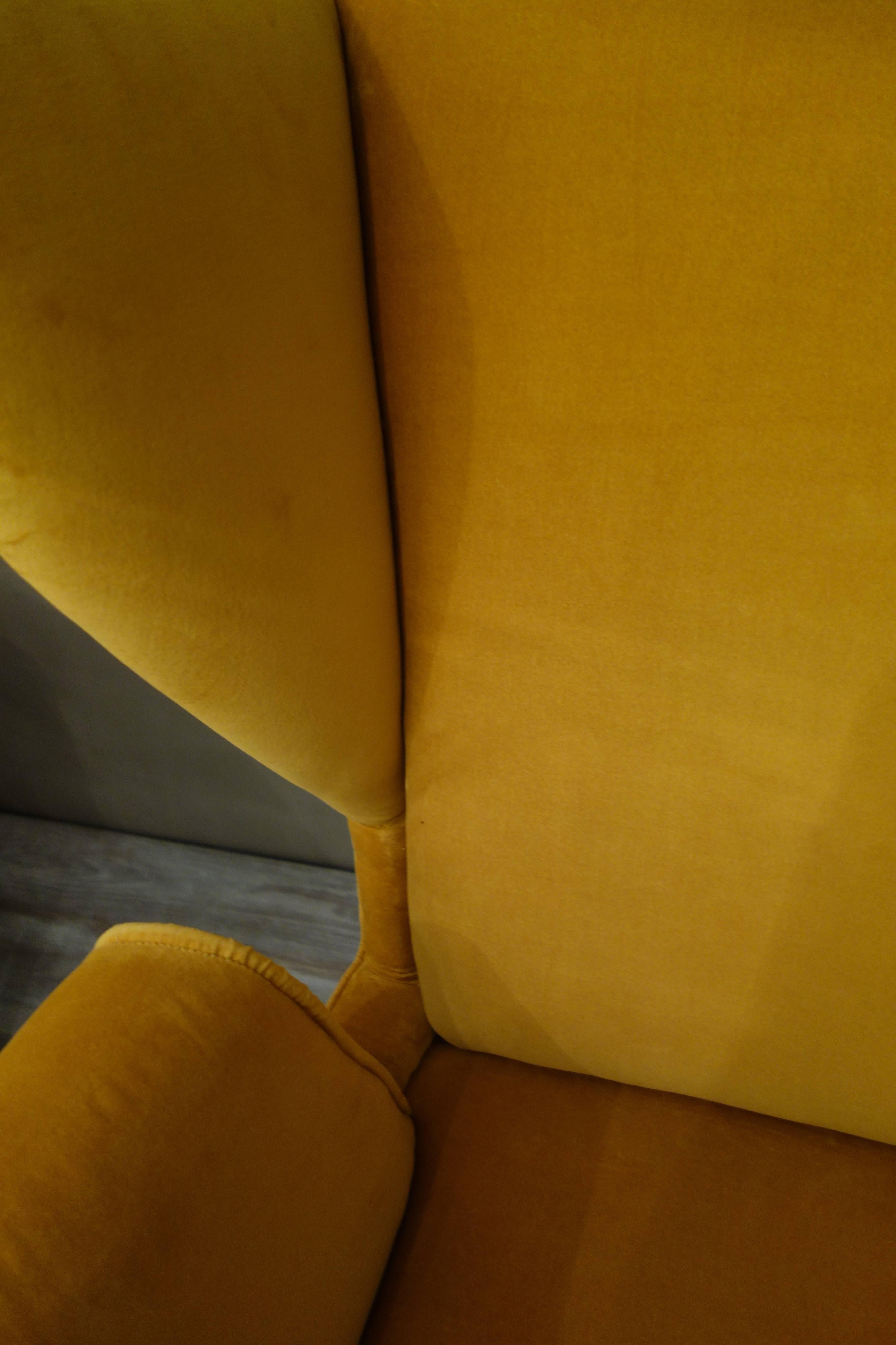 Pair Italian Mid-Century Italian Lounge Chairs or Armchairs By ISA 2
