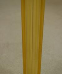 Pair of Italian Mid-Century GoldMurano Glass and Brass Tripod Side or End Tables