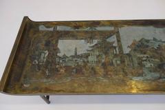 Philip & Kelvin LaVerne Imperial Palace" Bronze and Pewter Cocktail Table