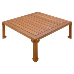 Teak Outdoor Coffee Table, Medallion, by Bunny Williams Home