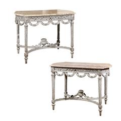 Pair of Swedish Console Tables