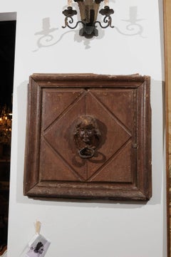 Pair of French 17th Century Wooden Panels with High-Relief Carved Cherubs