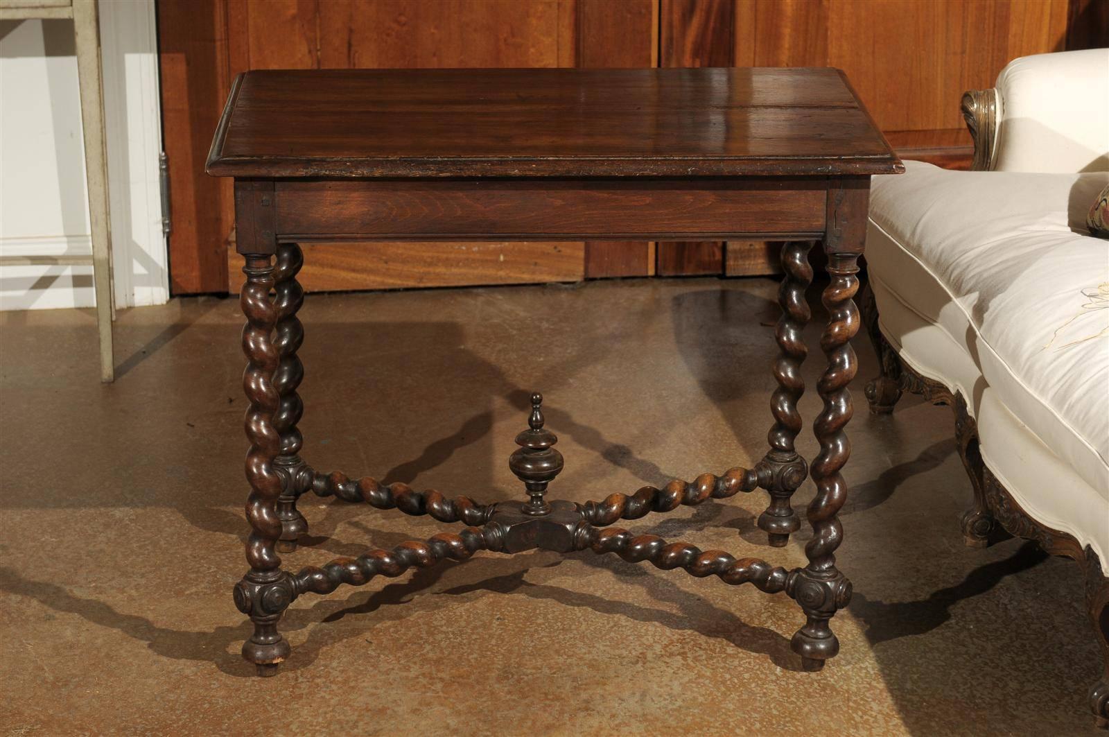 antique twisted leg table