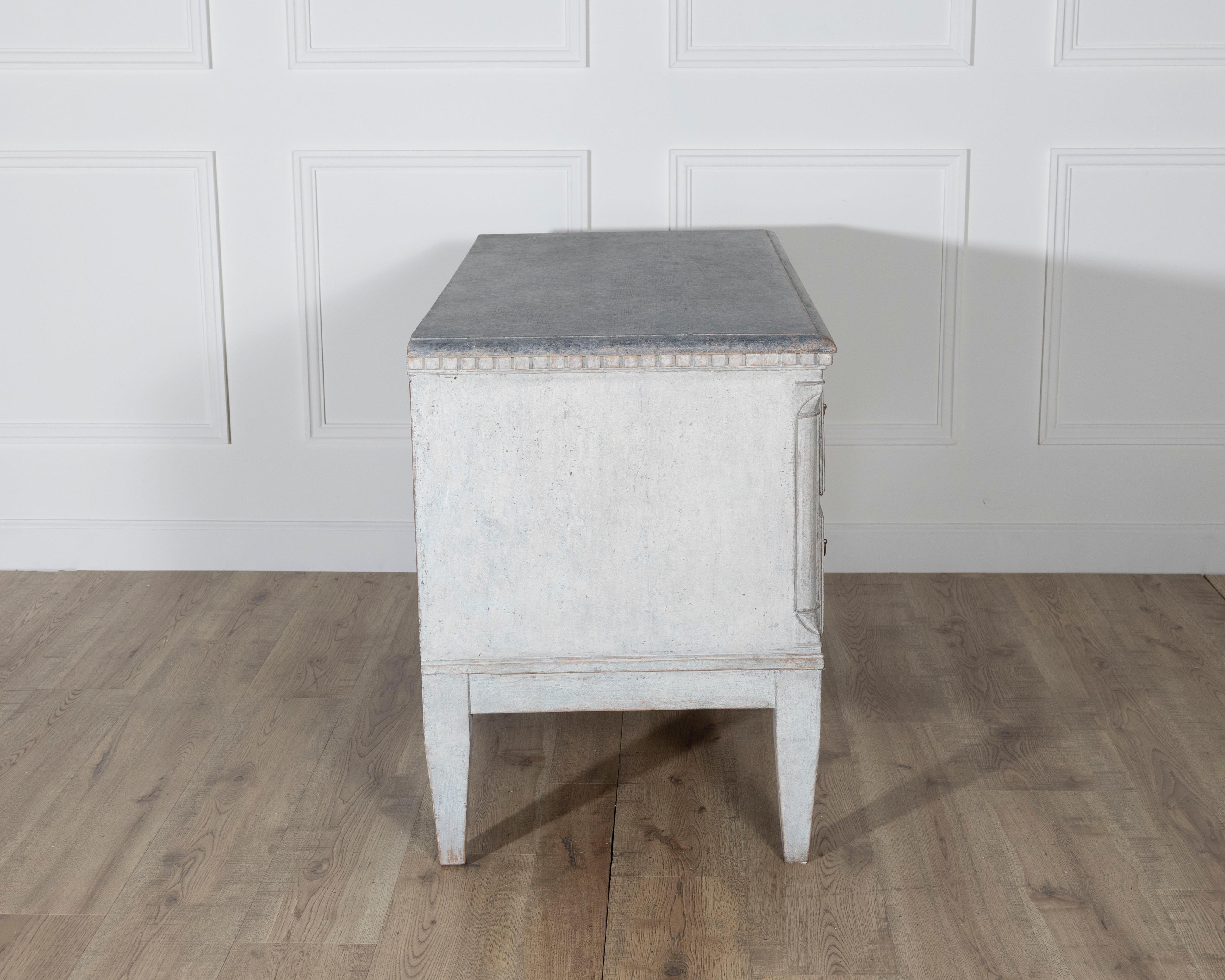 Pair of Danish Painted Chests of Drawers in Grey, circa Late 19th Century For Sale 5