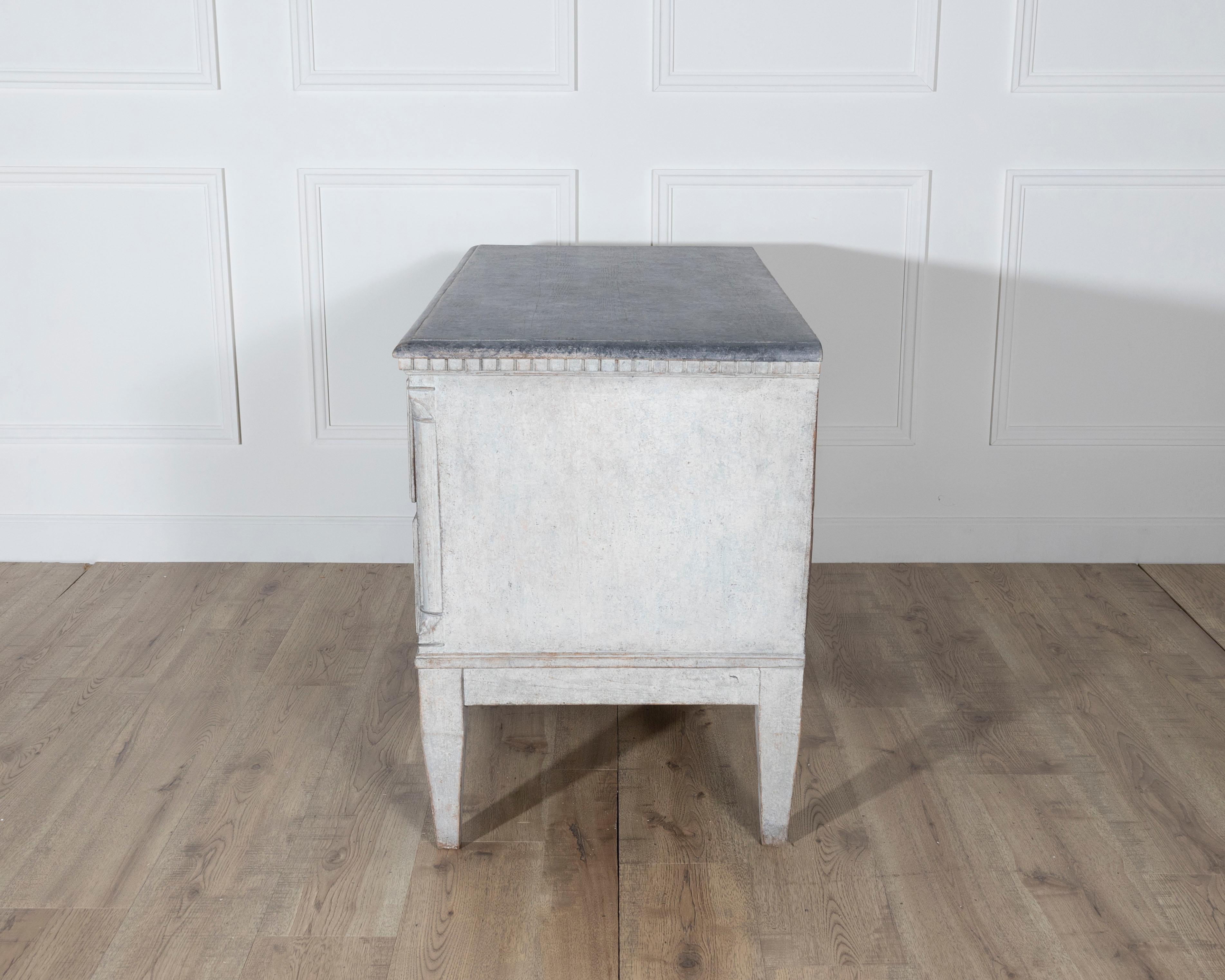 Pair of Danish Painted Chests of Drawers in Grey, circa Late 19th Century For Sale 13