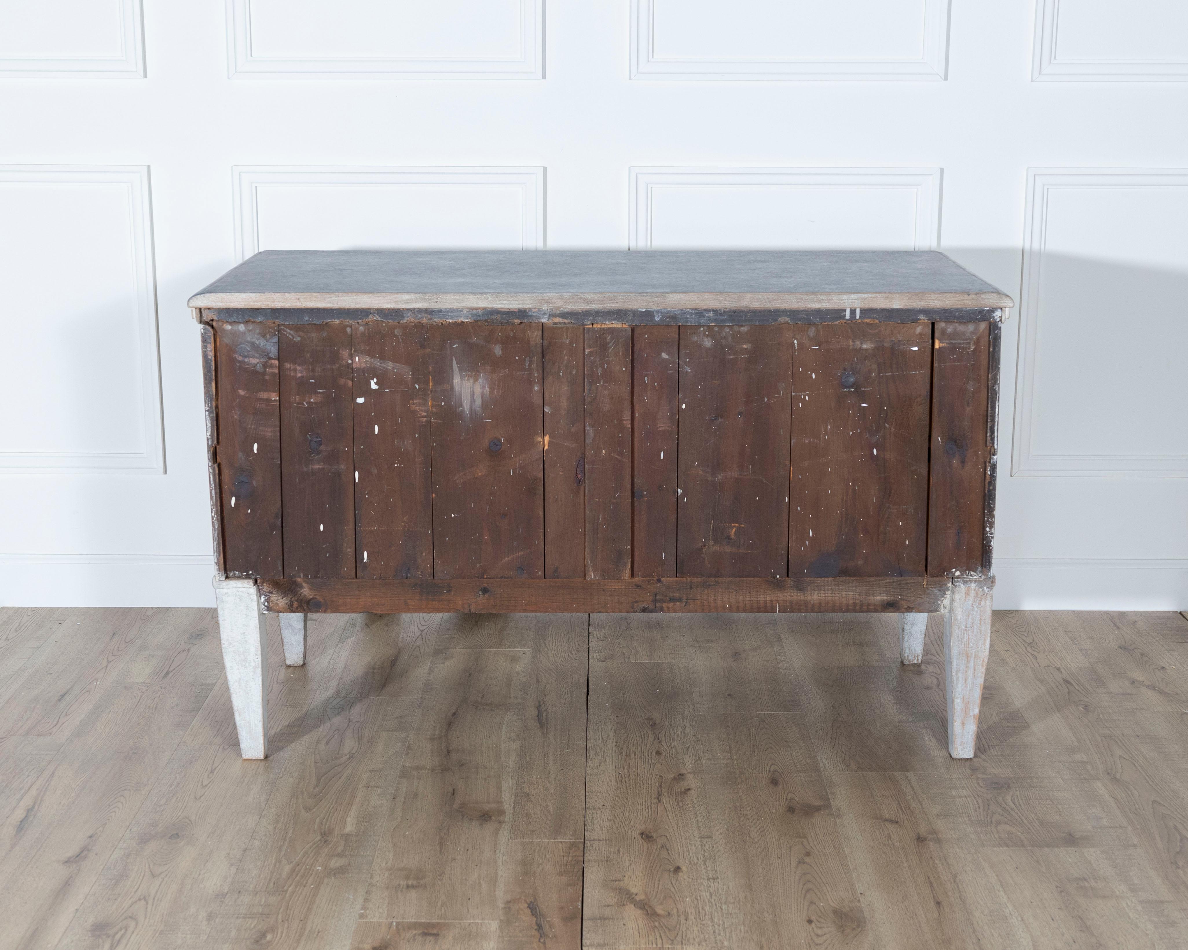 Pair of Danish Painted Chests of Drawers in Grey, circa Late 19th Century For Sale 12