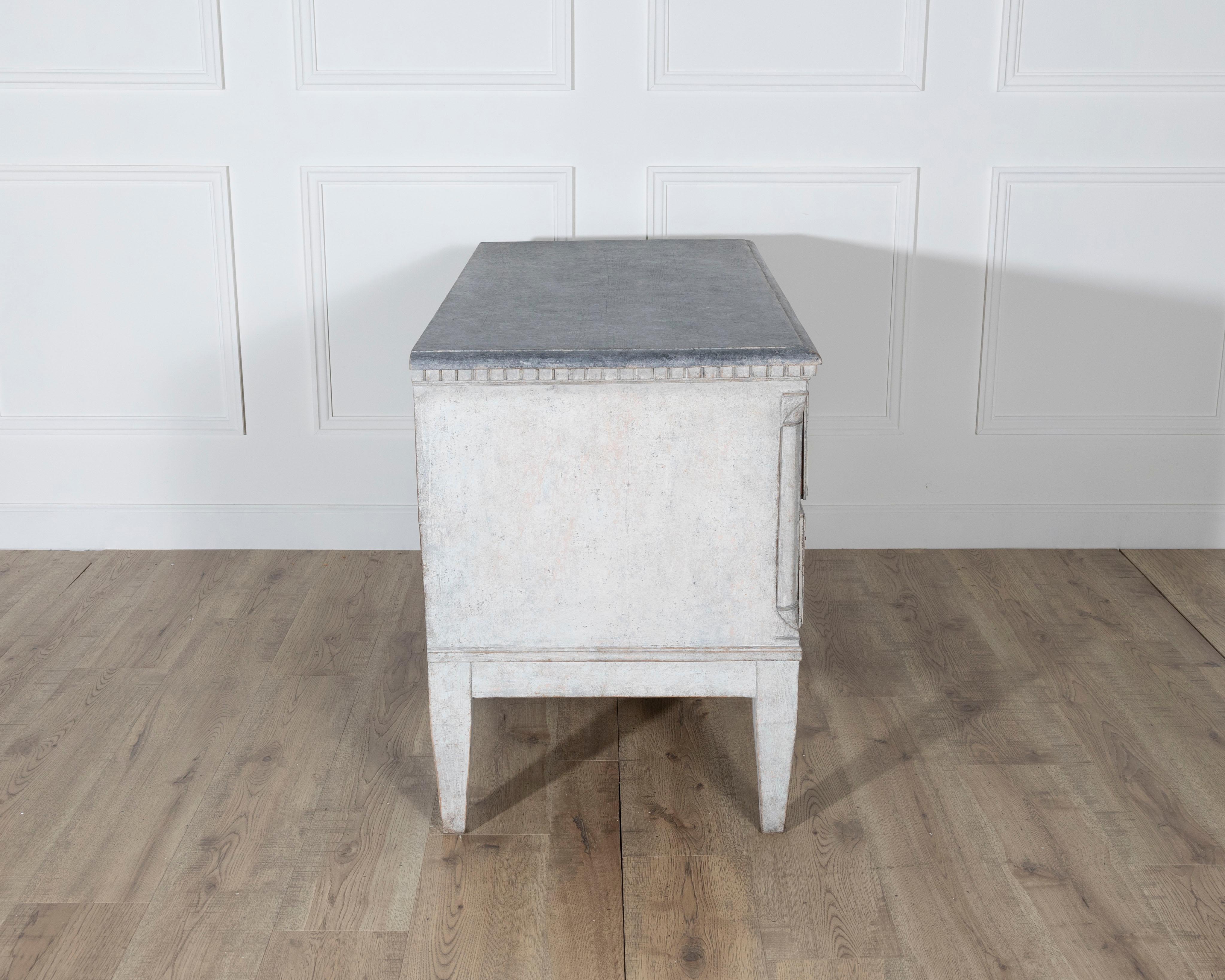 Pair of Danish Painted Chests of Drawers in Grey, circa Late 19th Century For Sale 11