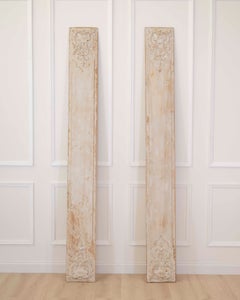 Pair of Antique French Painted Boiserie Panels